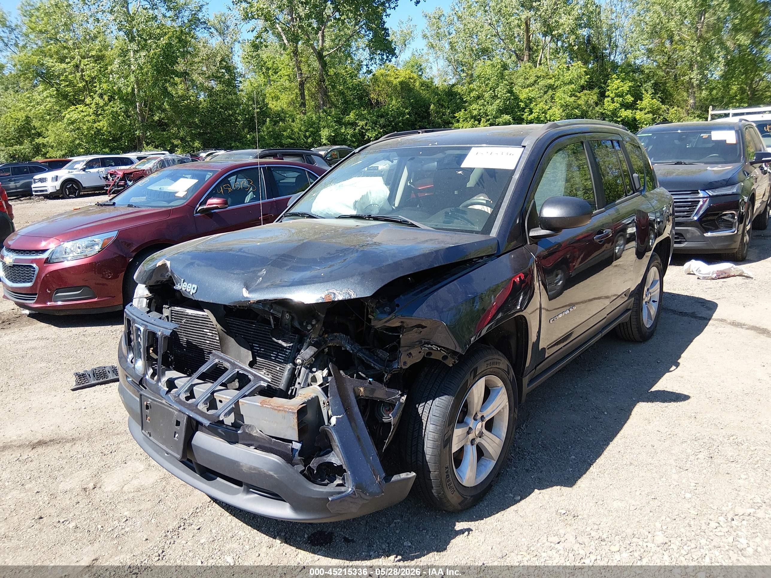 2014 Jeep Compass Sport Navy vin: 1C4NJDBB7ED828796