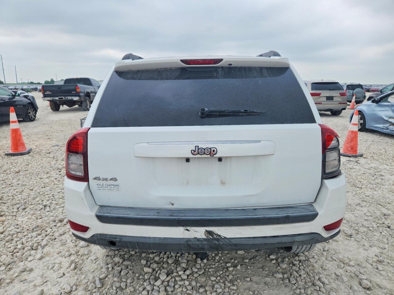 2015 Jeep Compass Sport White vin: 1C4NJDBB7FD269056