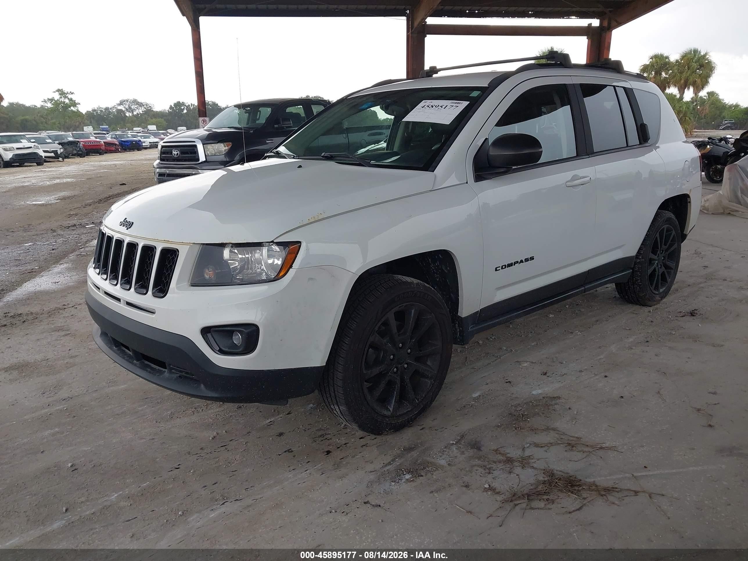 2015 Jeep Compass Altitude Edition White vin: 1C4NJDBB7FD357735