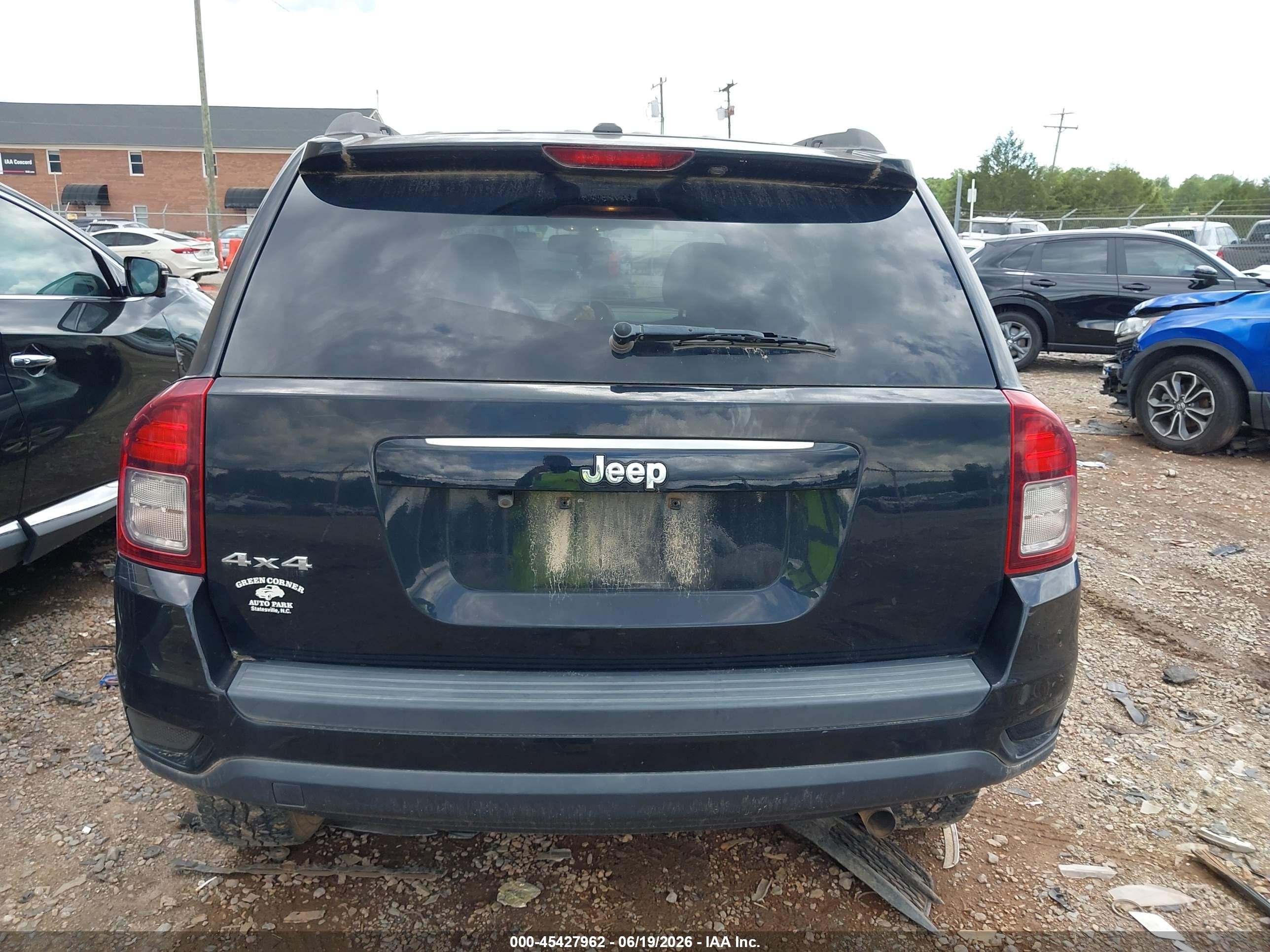 2015 Jeep Compass Sport Black vin: 1C4NJDBB7FD395904
