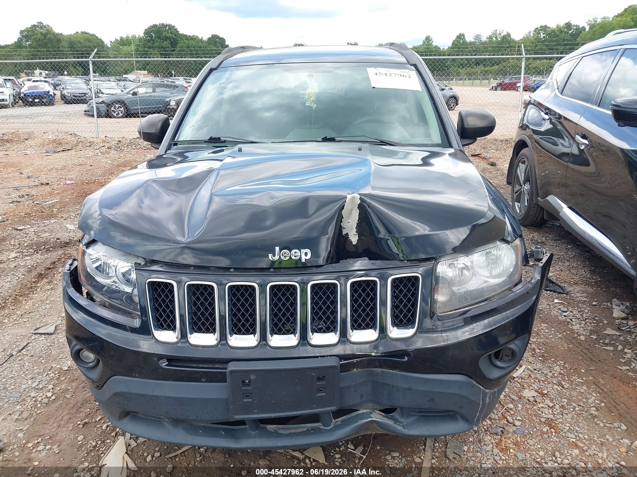 2015 Jeep Compass Sport Black vin: 1C4NJDBB7FD395904