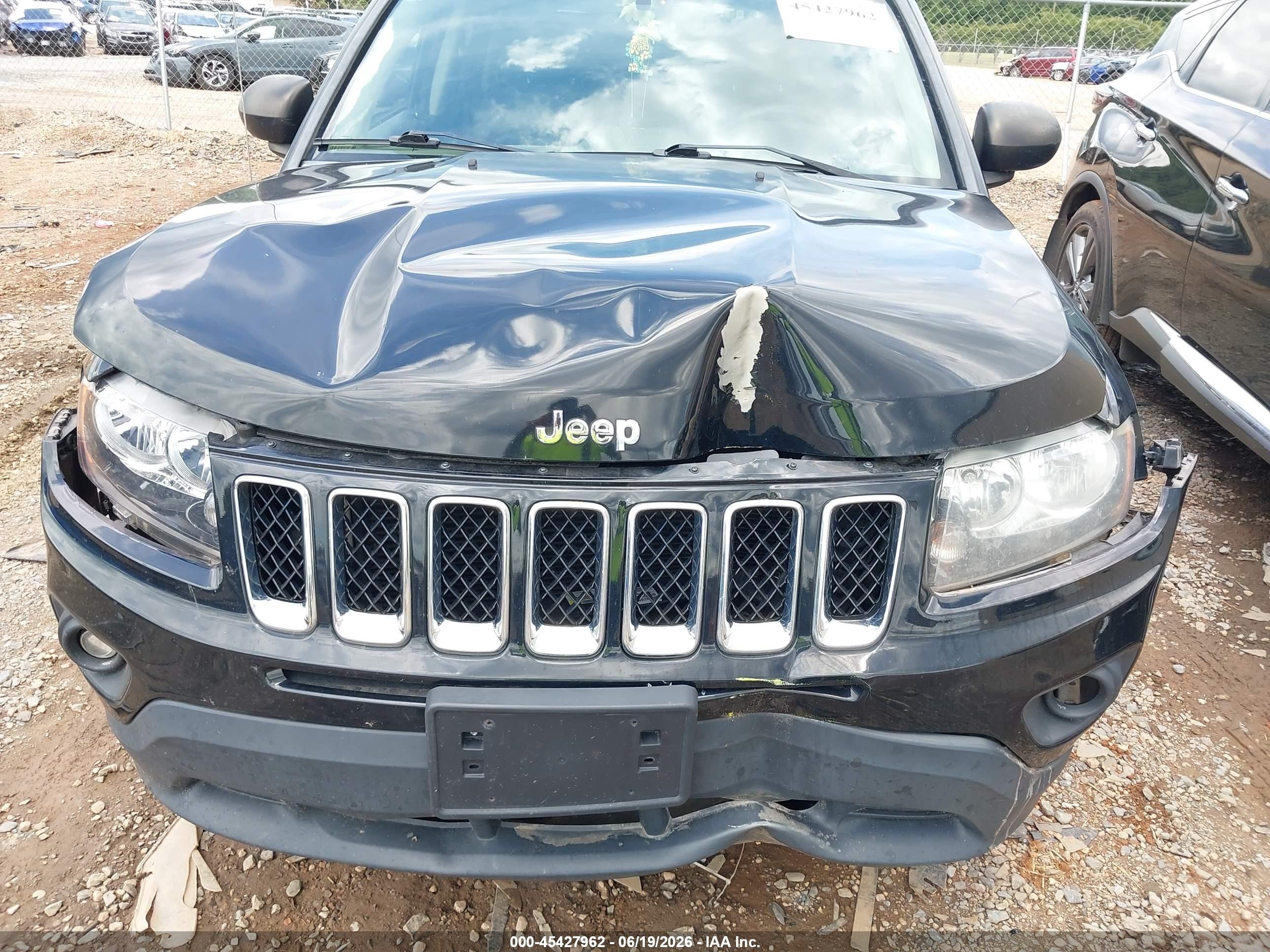 2015 Jeep Compass Sport Black vin: 1C4NJDBB7FD395904