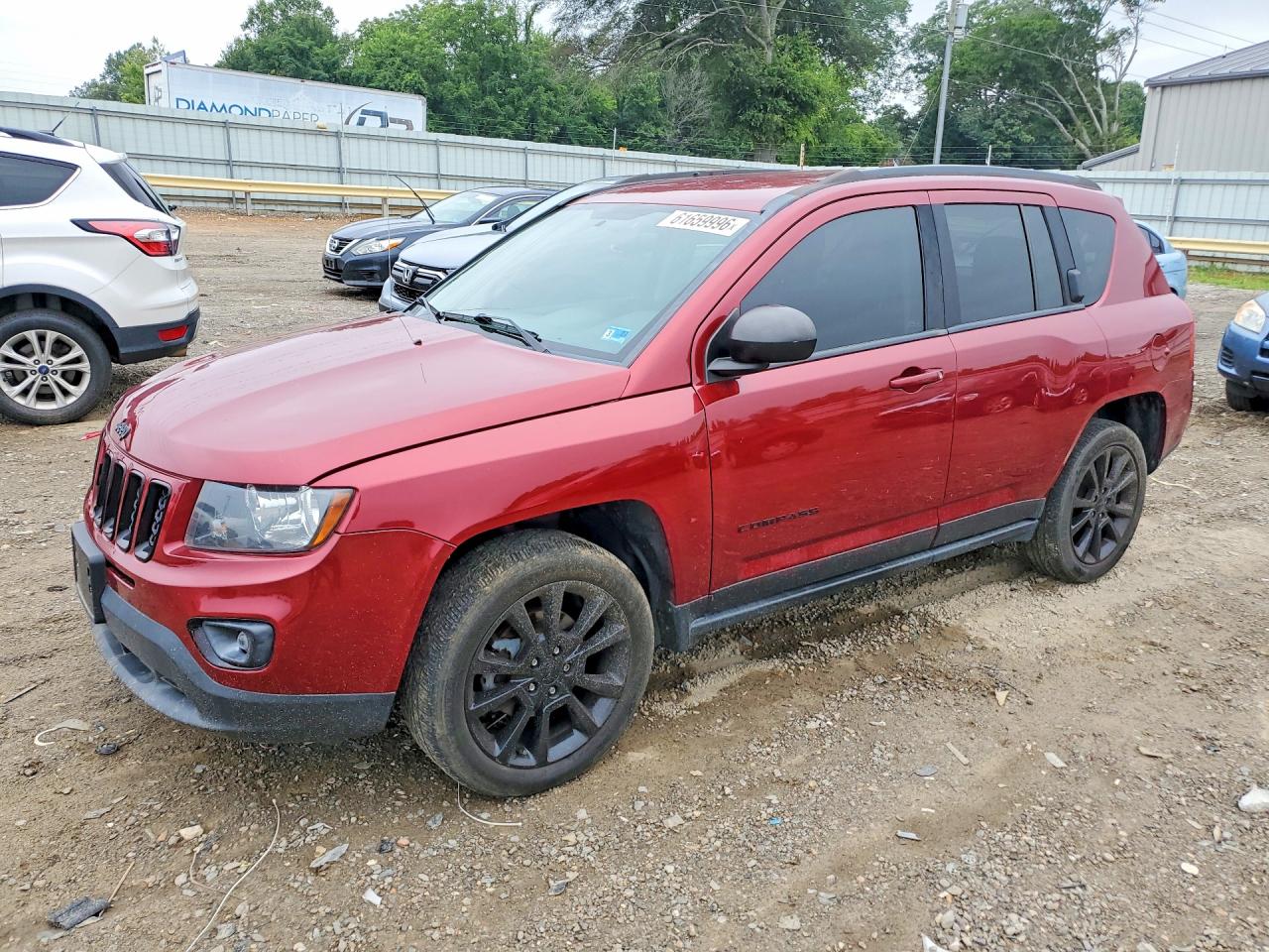 2015 Jeep Compass Sport Maroon vin: 1C4NJDBB7FD426813
