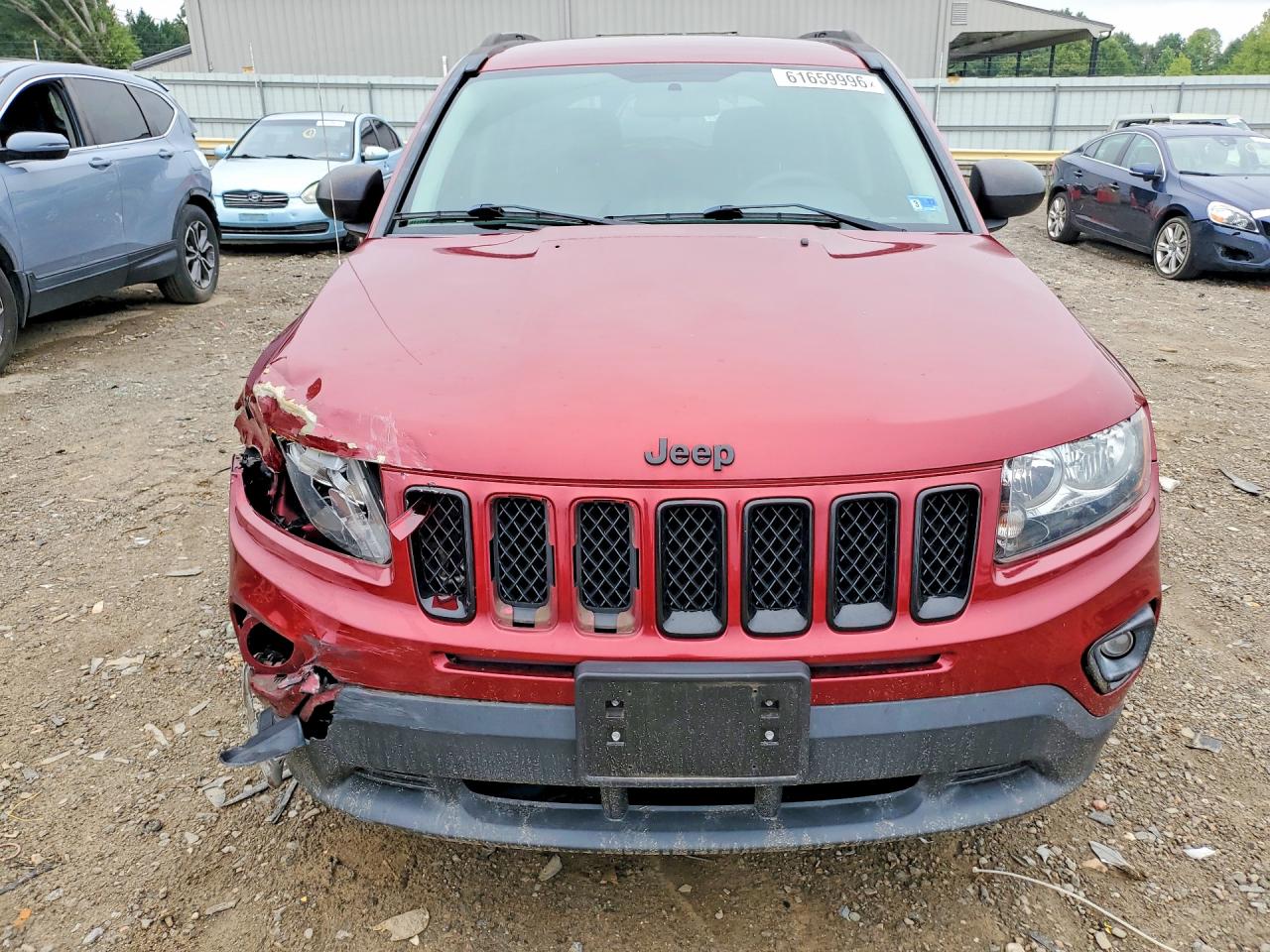2015 Jeep Compass Sport Maroon vin: 1C4NJDBB7FD426813