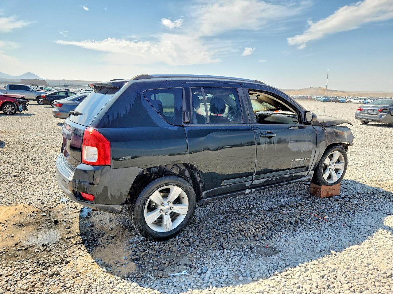 2013 Jeep Compass Sport Black vin: 1C4NJDBB8DD180822