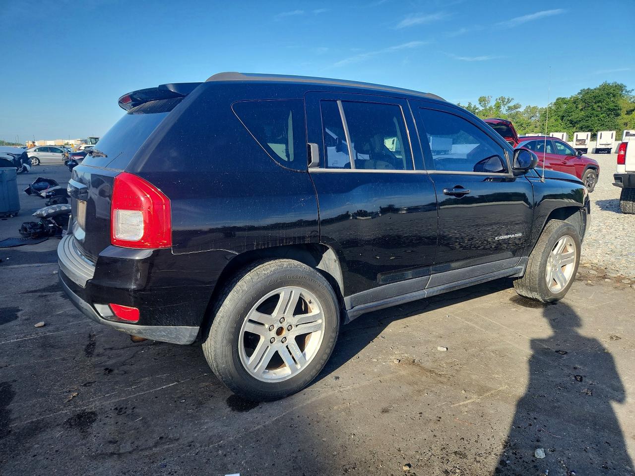 2013 Jeep Compass Sport Black vin: 1C4NJDBB8DD249136