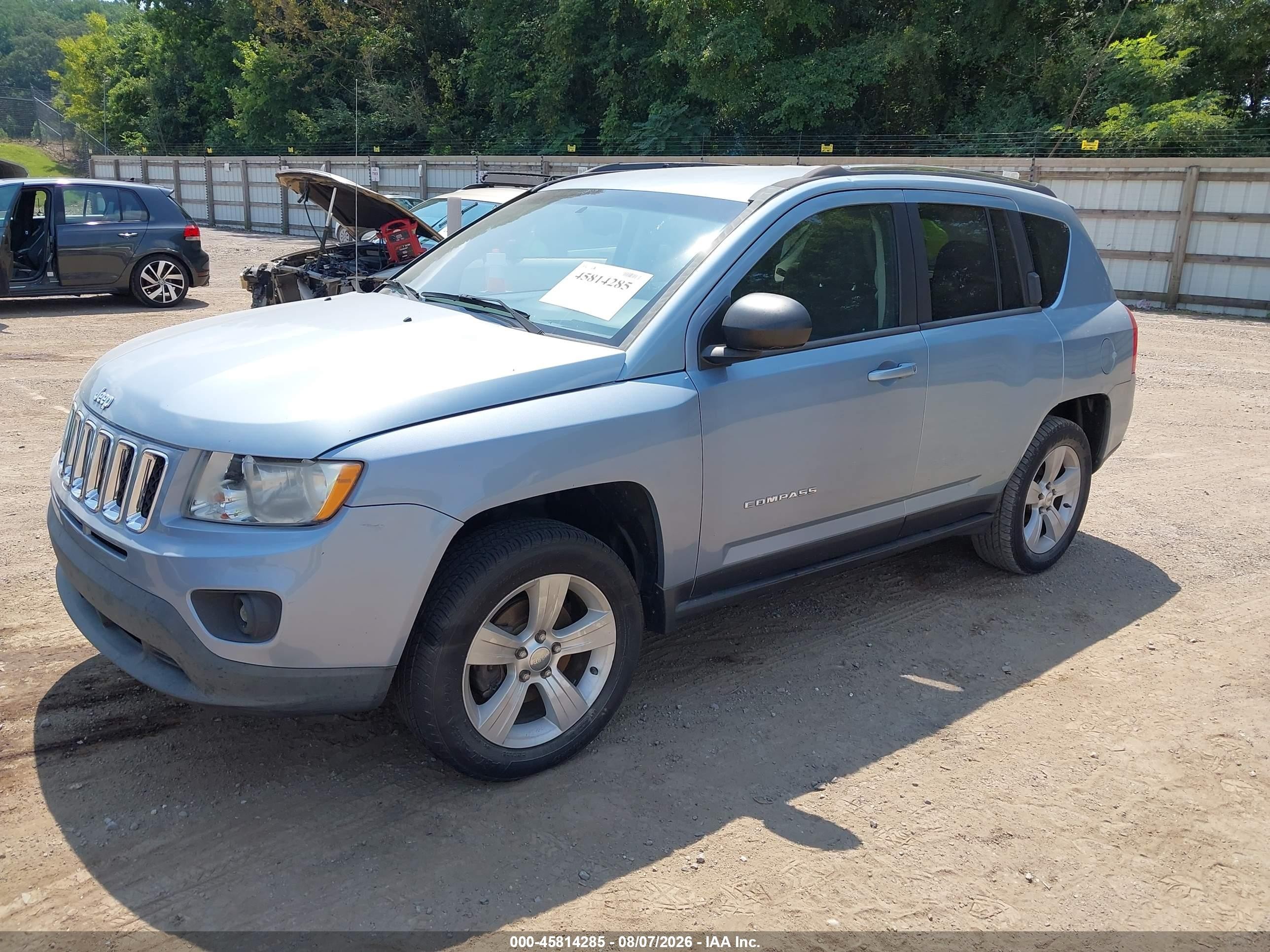 2013 Jeep Compass Sport Blue vin: 1C4NJDBB8DD249492