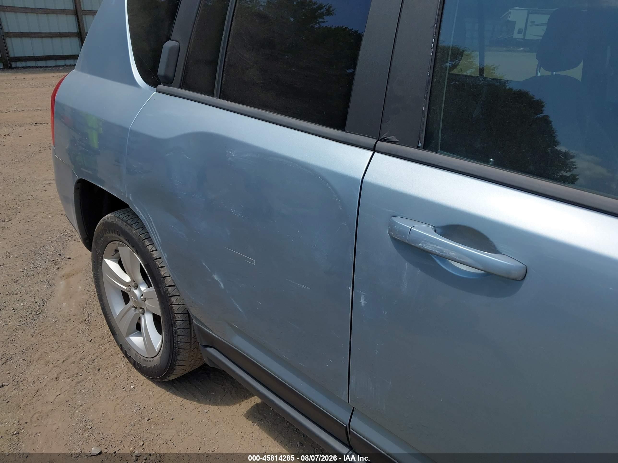 2013 Jeep Compass Sport Blue vin: 1C4NJDBB8DD249492