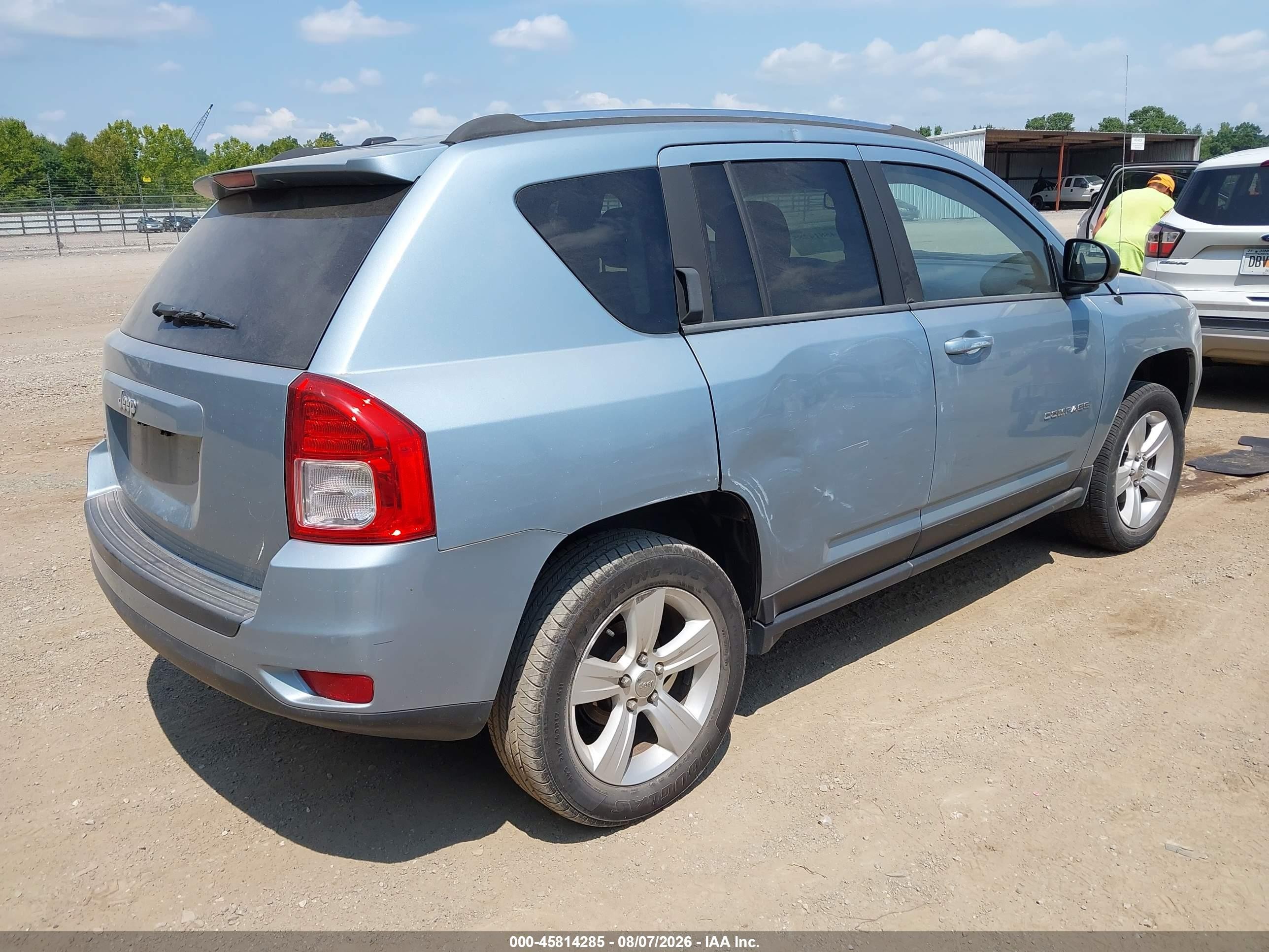 2013 Jeep Compass Sport Blue vin: 1C4NJDBB8DD249492