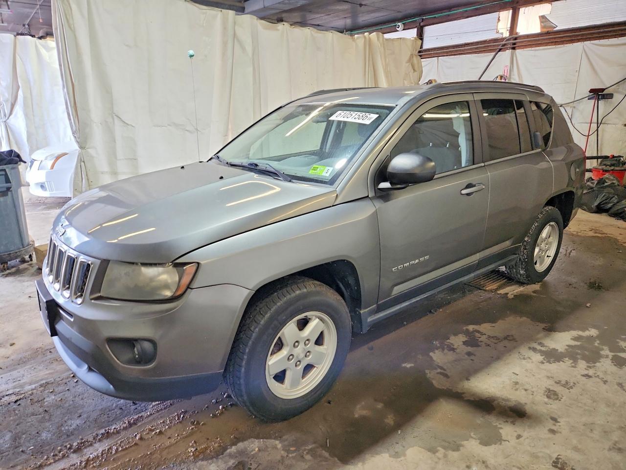 2014 Jeep Compass Sport Gray vin: 1C4NJDBB8ED506135