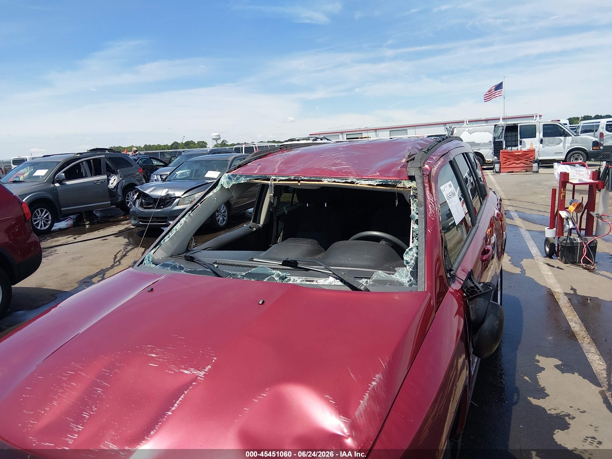2014 Jeep Compass Sport Красный vin: 1C4NJDBB8ED621382