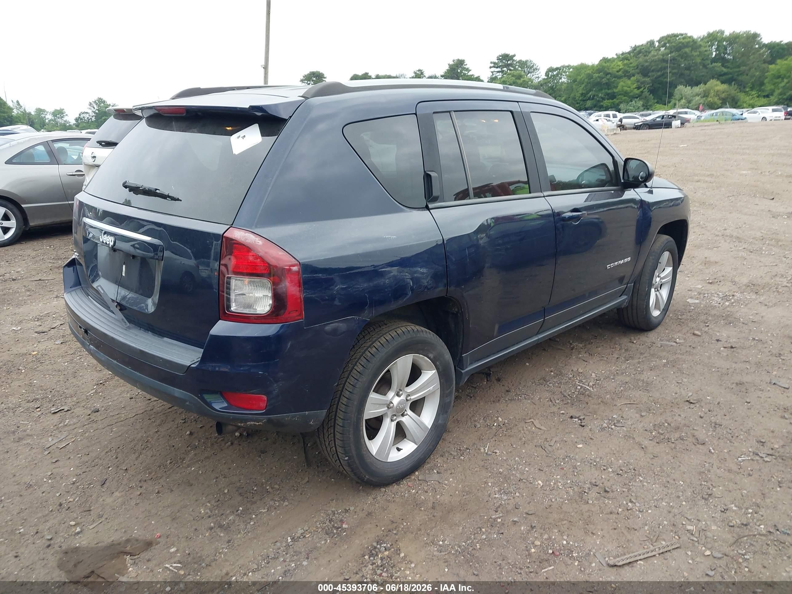 2015 Jeep Compass Sport Dark Blue vin: 1C4NJDBB8FD240164