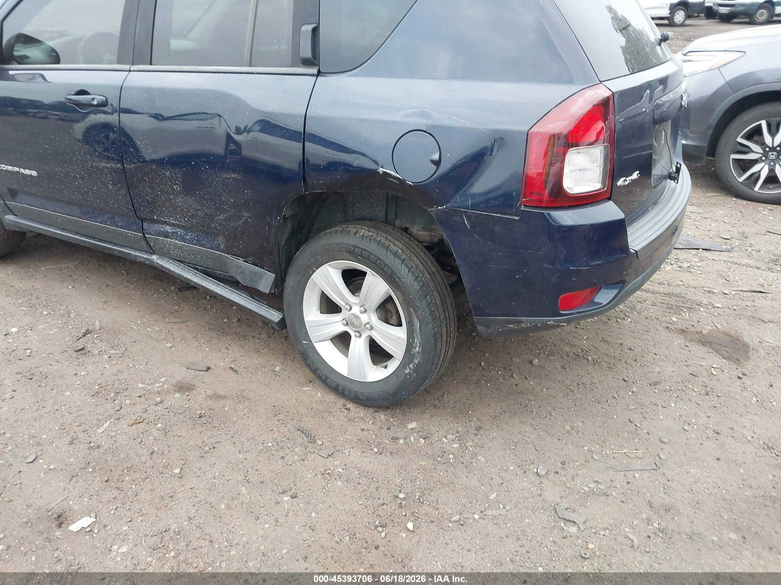 2015 Jeep Compass Sport Dark Blue vin: 1C4NJDBB8FD240164