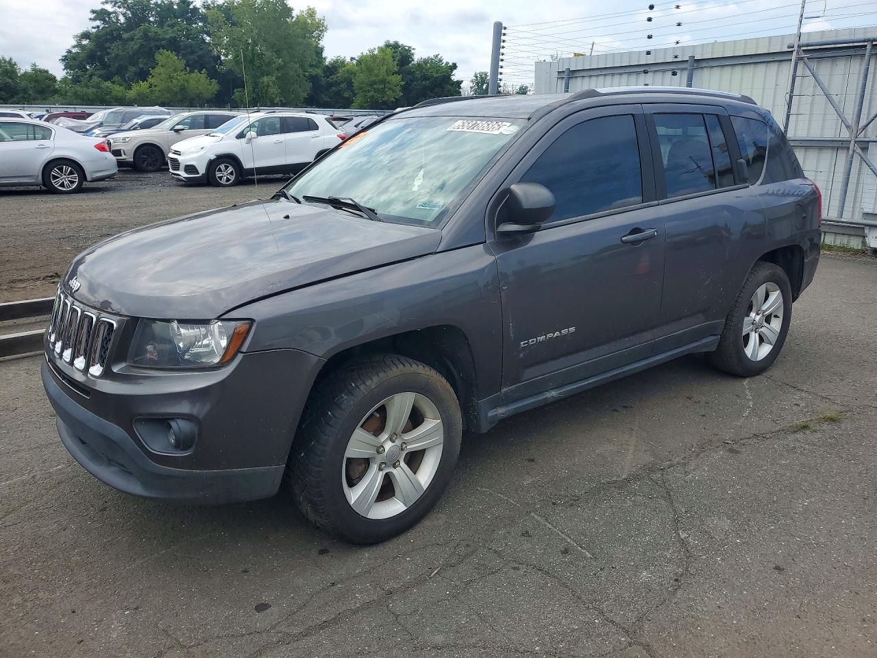 2015 Jeep Compass Sport Gray vin: 1C4NJDBB8FD257191
