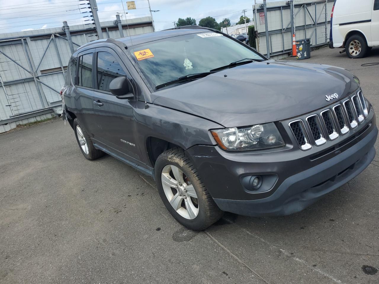 2015 Jeep Compass Sport Gray vin: 1C4NJDBB8FD257191 Damage: Front Bumper/Cover, Scraped, 4 To 5 Inches