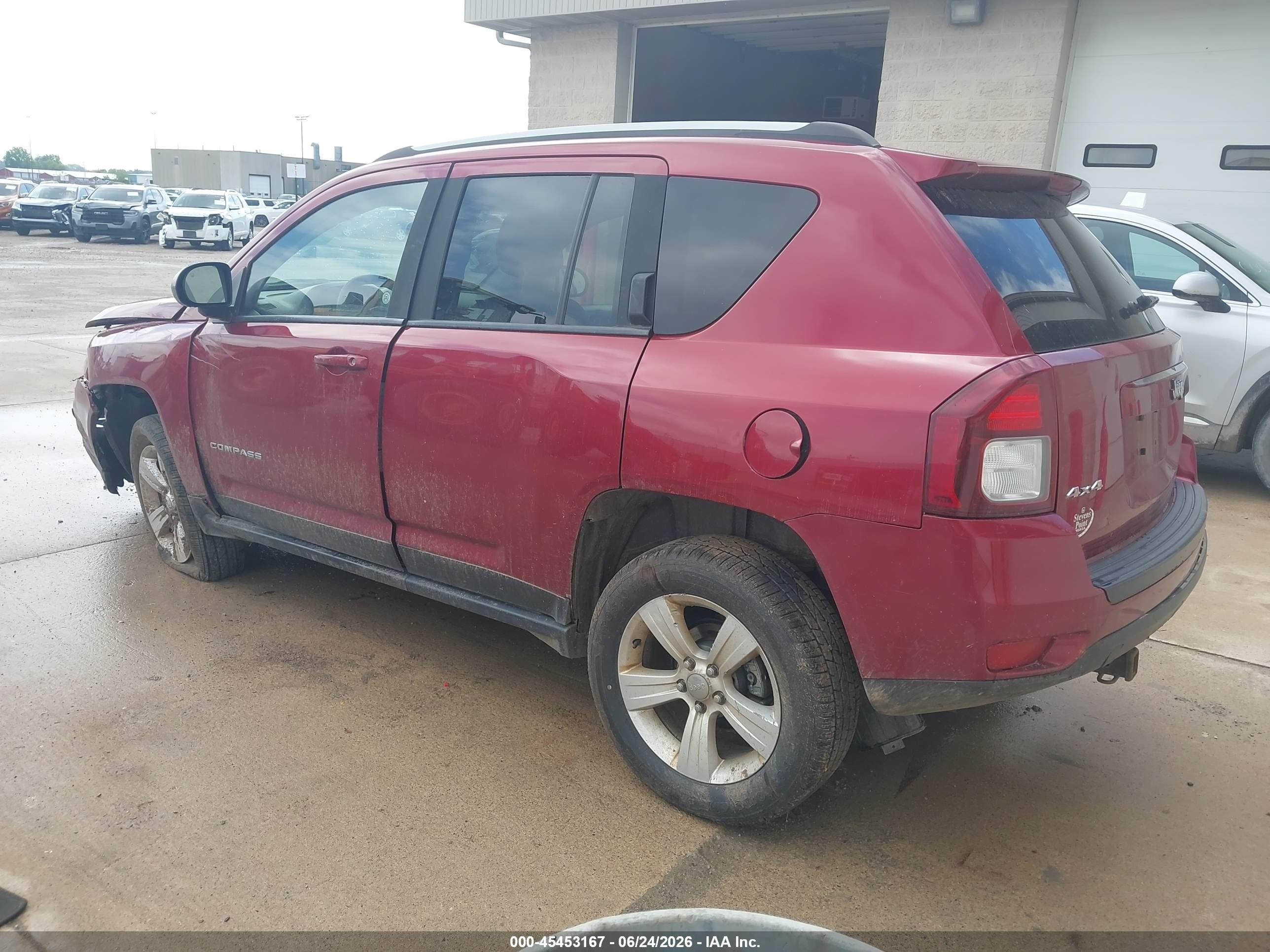 2015 Jeep Compass Sport Red vin: 1C4NJDBB8FD332553