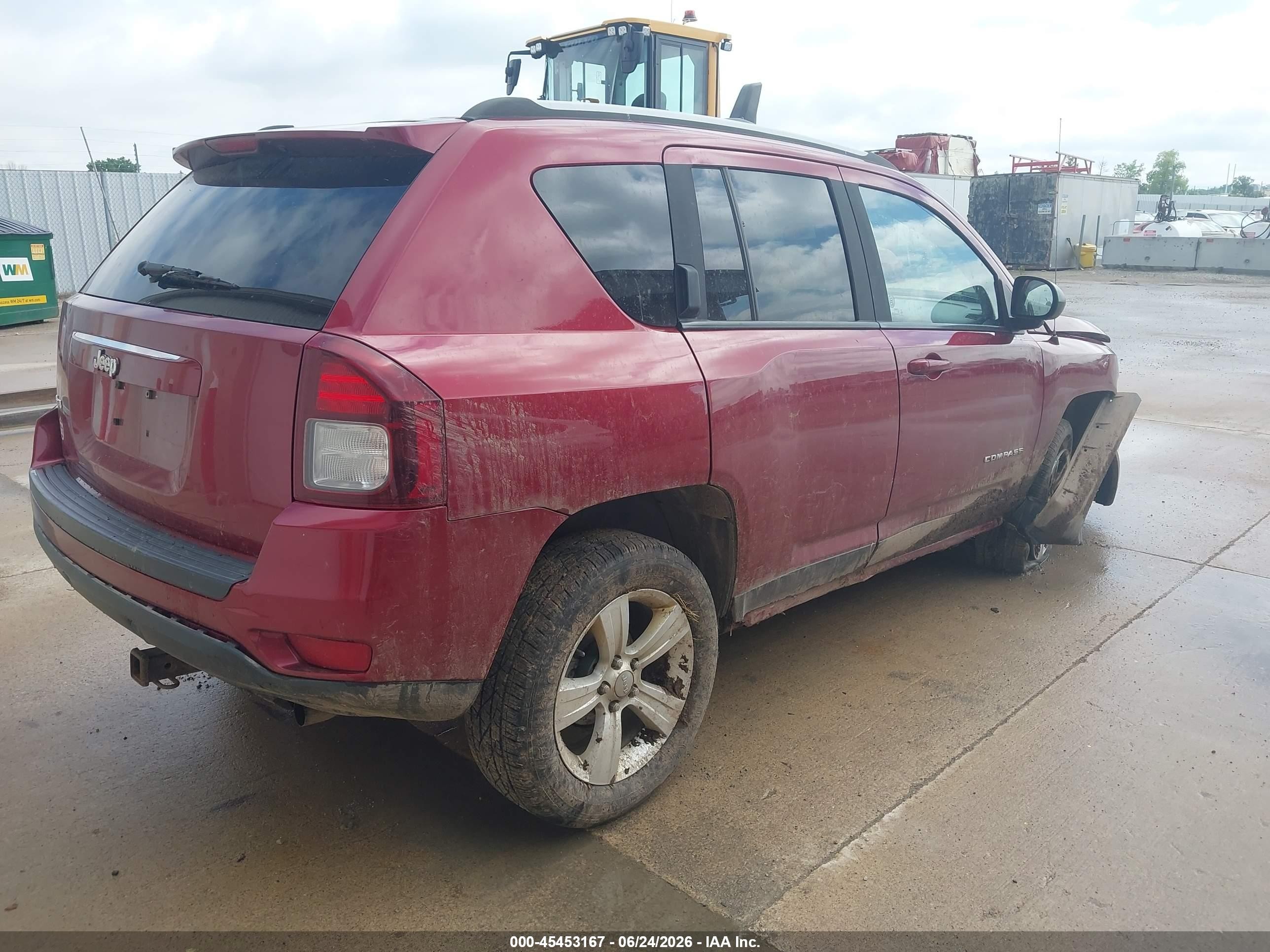 2015 Jeep Compass Sport Red vin: 1C4NJDBB8FD332553