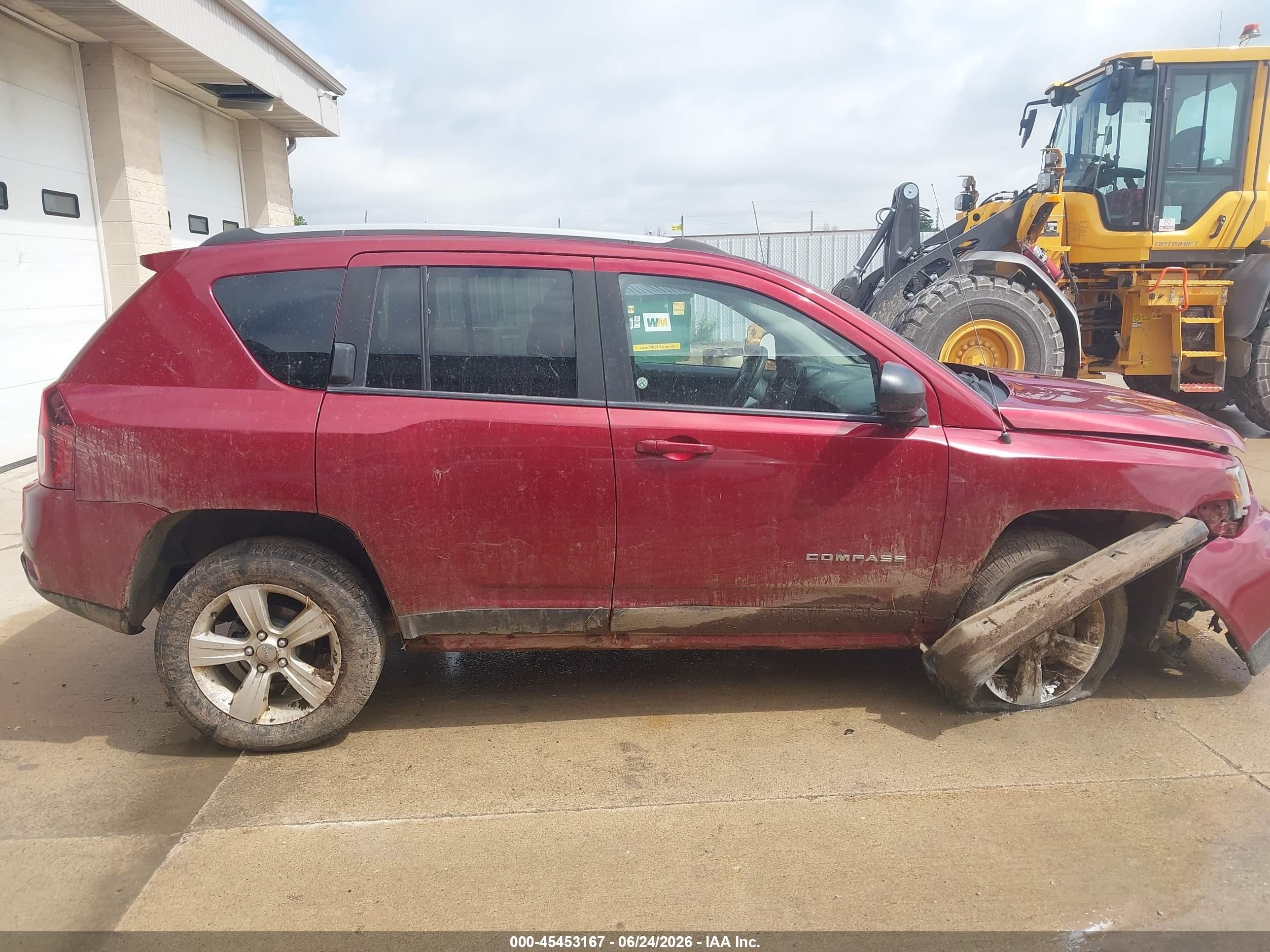 2015 Jeep Compass Sport Red vin: 1C4NJDBB8FD332553