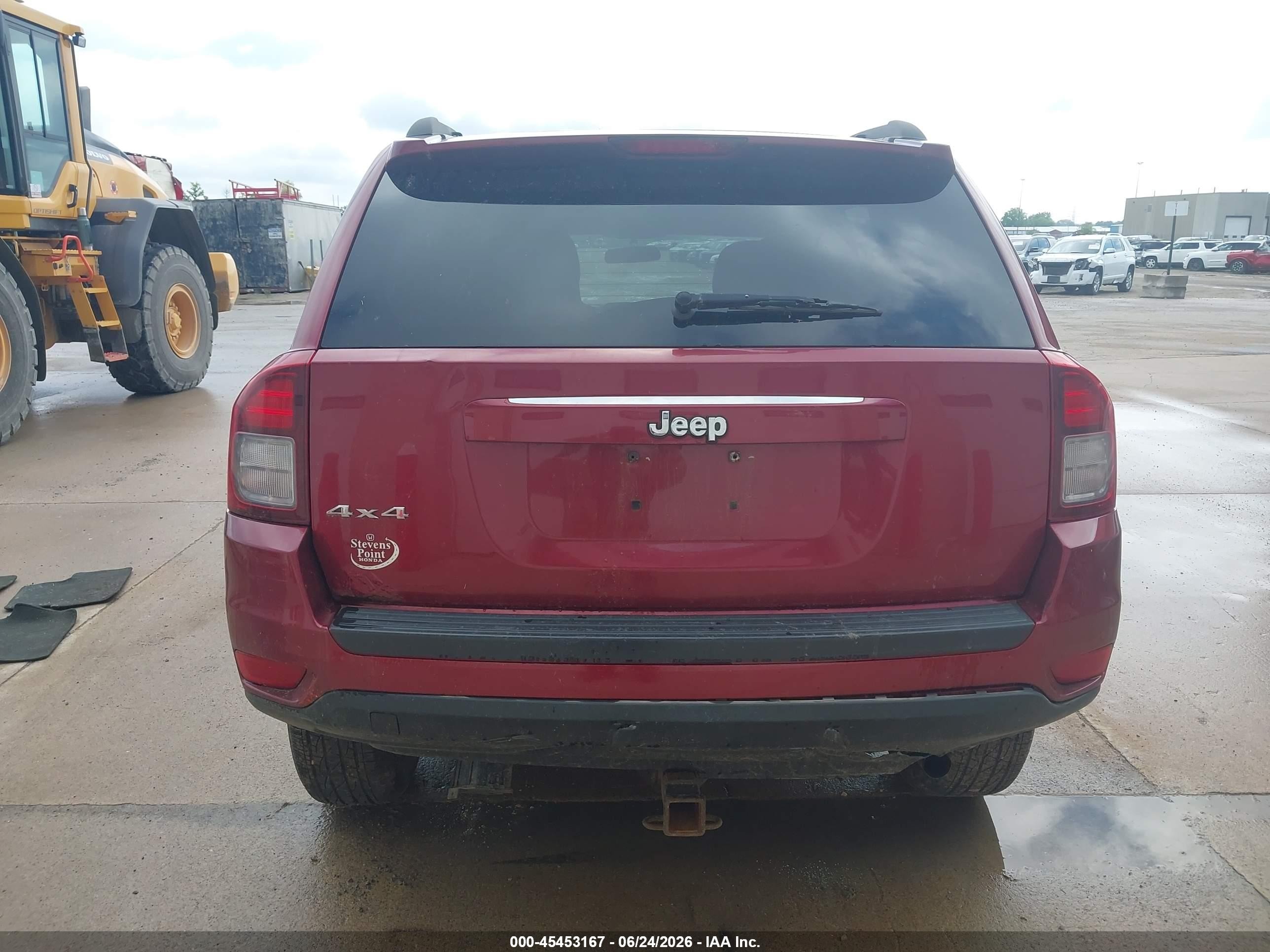 2015 Jeep Compass Sport Red vin: 1C4NJDBB8FD332553
