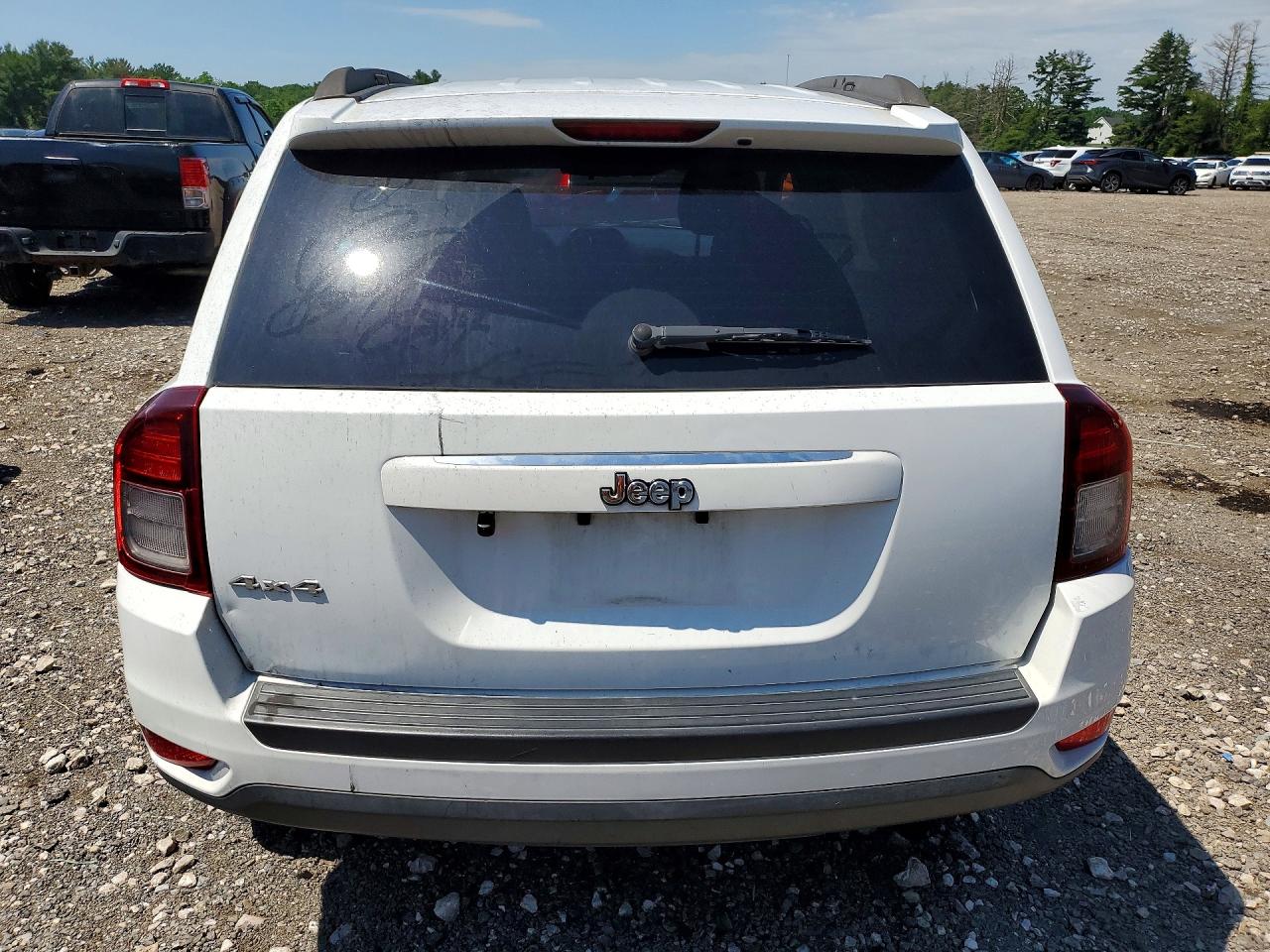 2015 Jeep Compass Sport White vin: 1C4NJDBB8FD438825