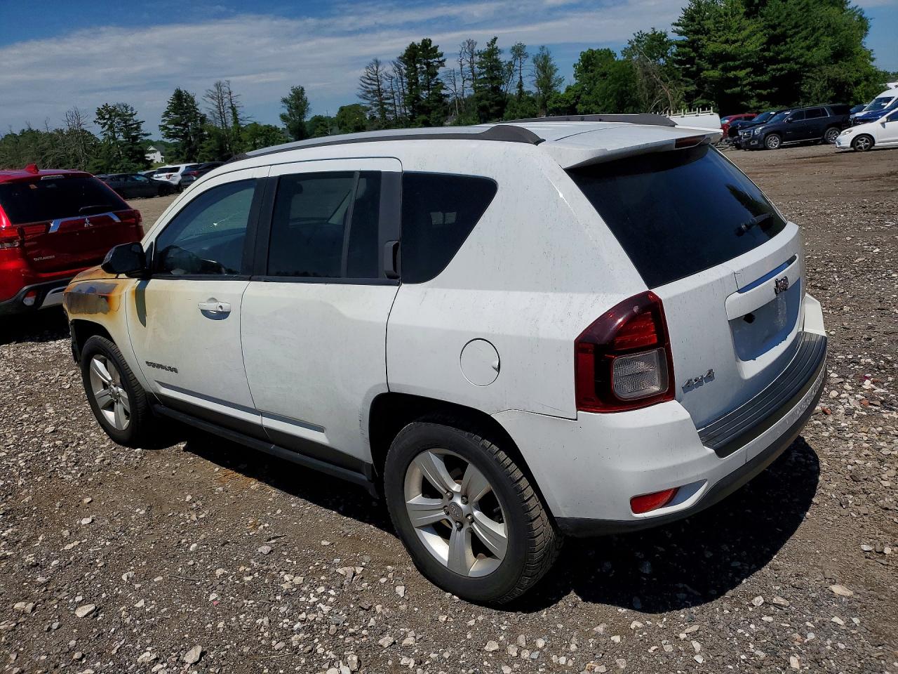 2015 Jeep Compass Sport White vin: 1C4NJDBB8FD438825