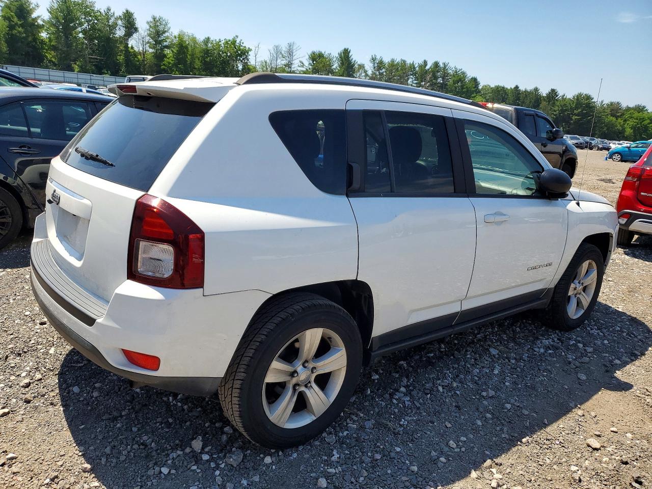 2015 Jeep Compass Sport White vin: 1C4NJDBB8FD438825
