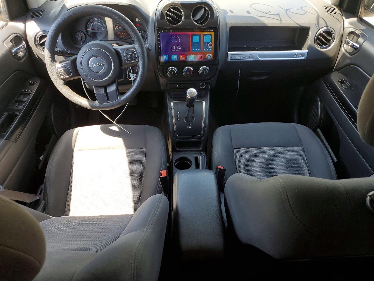 2015 Jeep Compass Sport White vin: 1C4NJDBB8FD438825