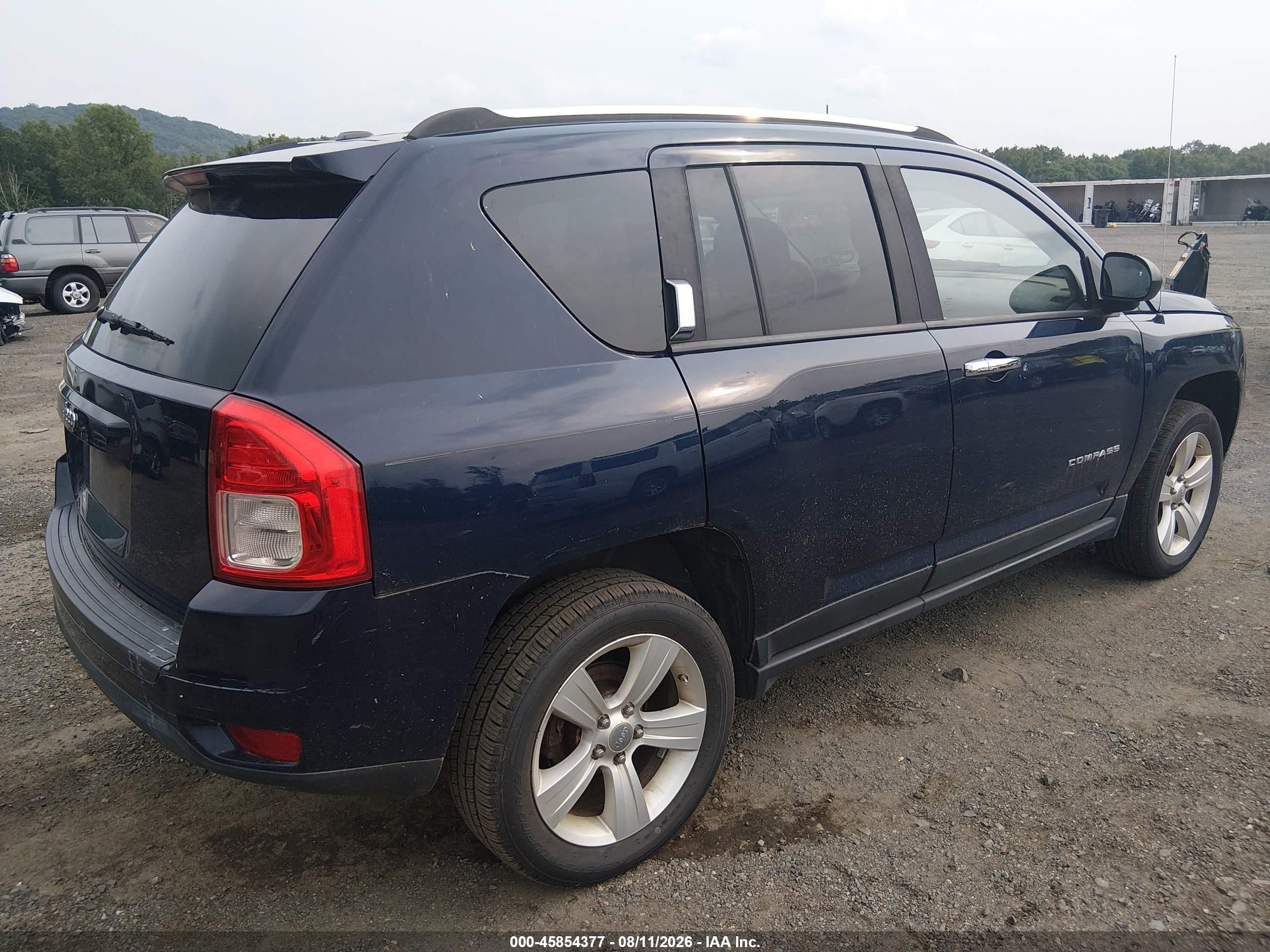 2012 Jeep Compass Sport Blue vin: 1C4NJDBB9CD578099