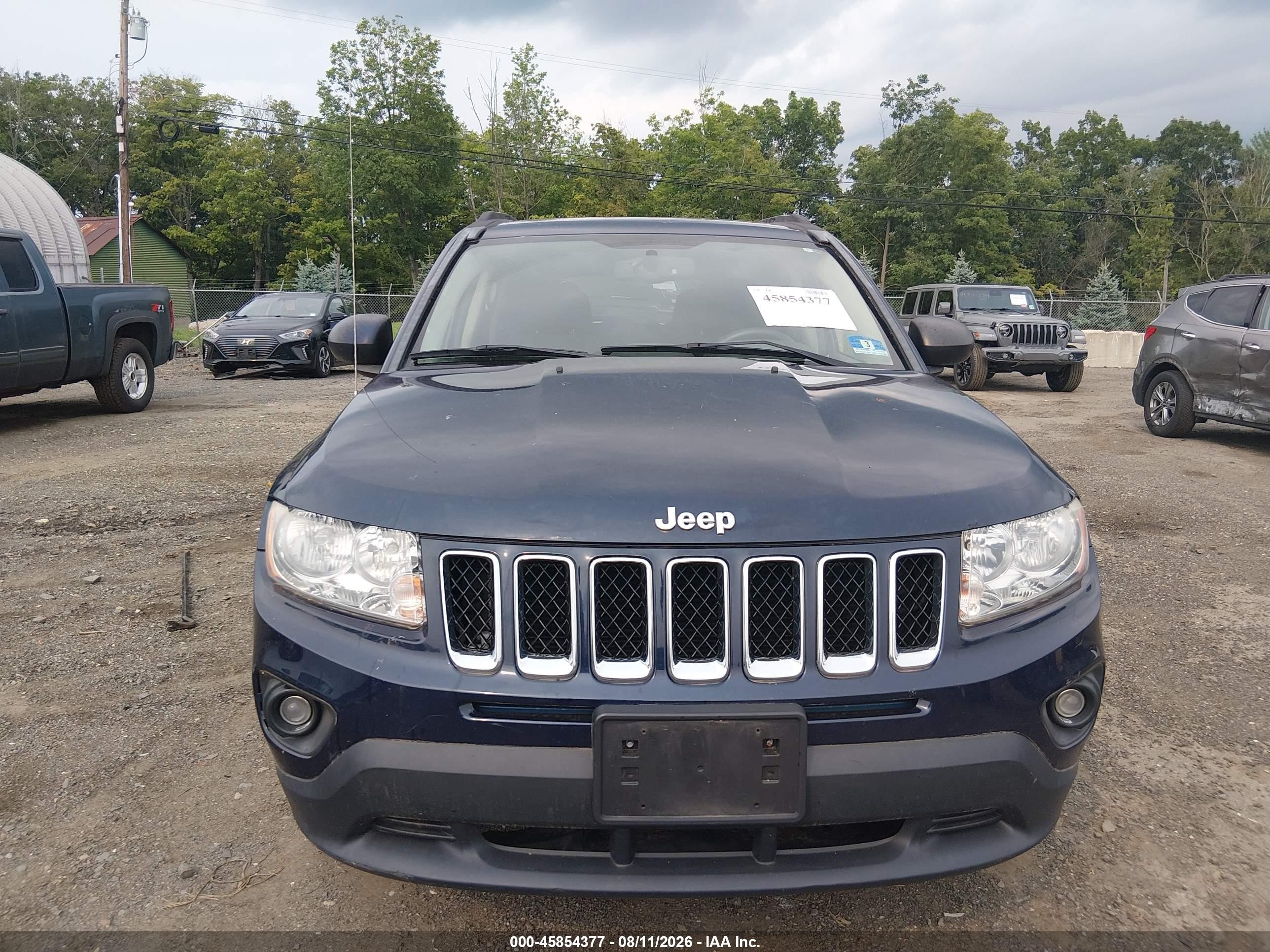 2012 Jeep Compass Sport Blue vin: 1C4NJDBB9CD578099
