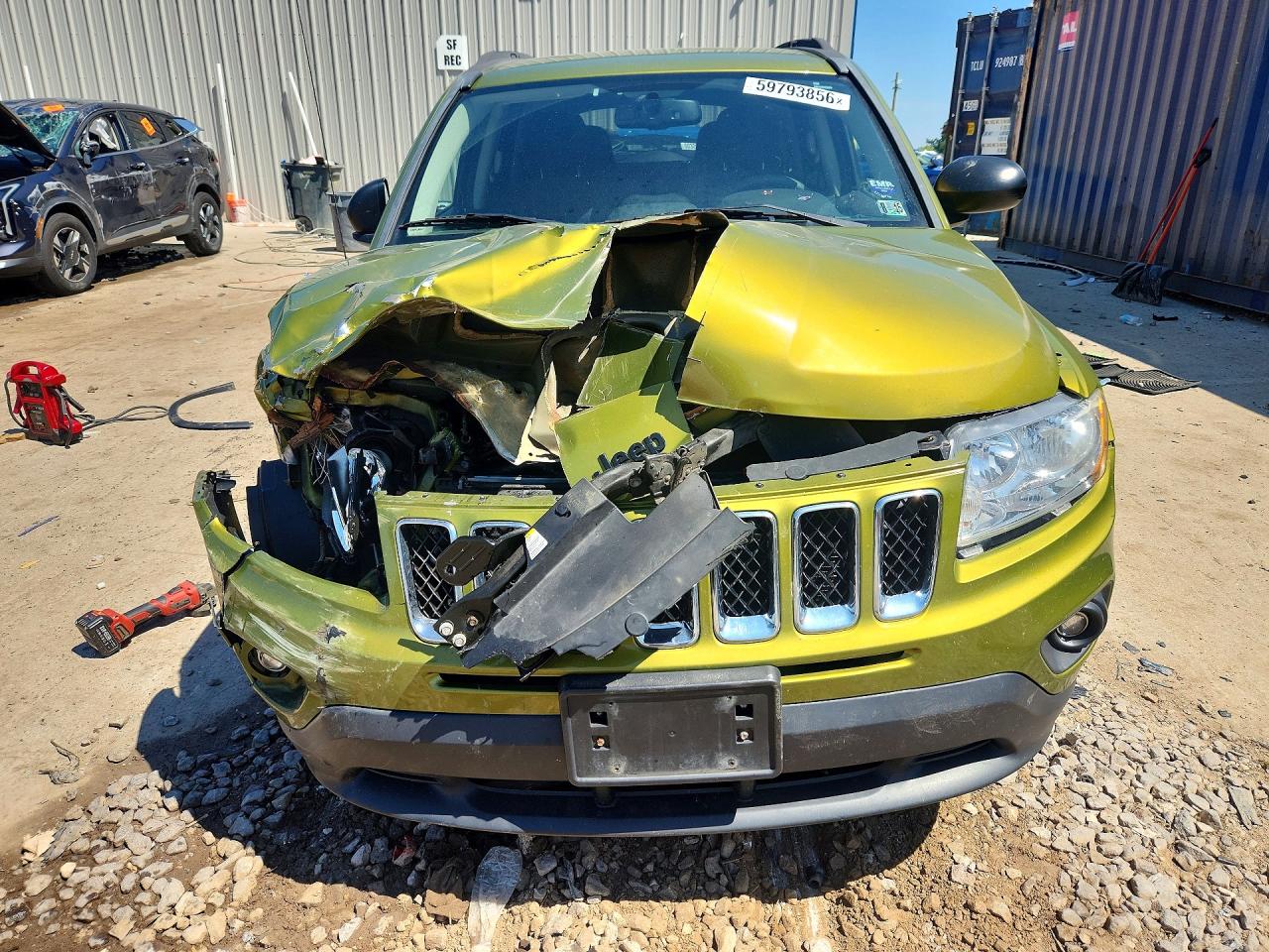 2012 Jeep Compass Sport Green vin: 1C4NJDBB9CD621016