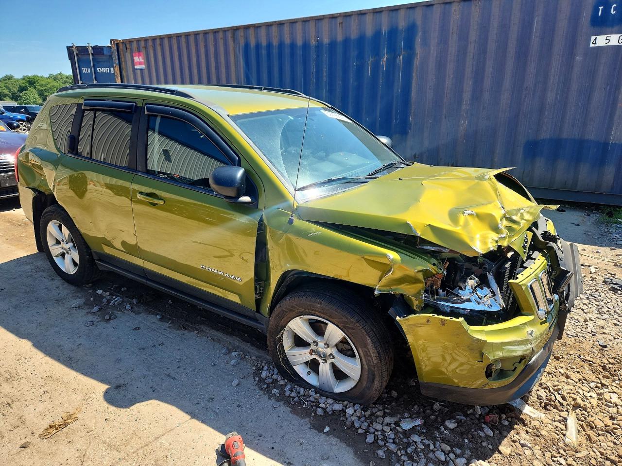 2012 Jeep Compass Sport Green vin: 1C4NJDBB9CD621016