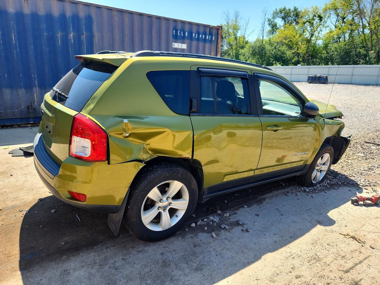 2012 Jeep Compass Sport Green vin: 1C4NJDBB9CD621016