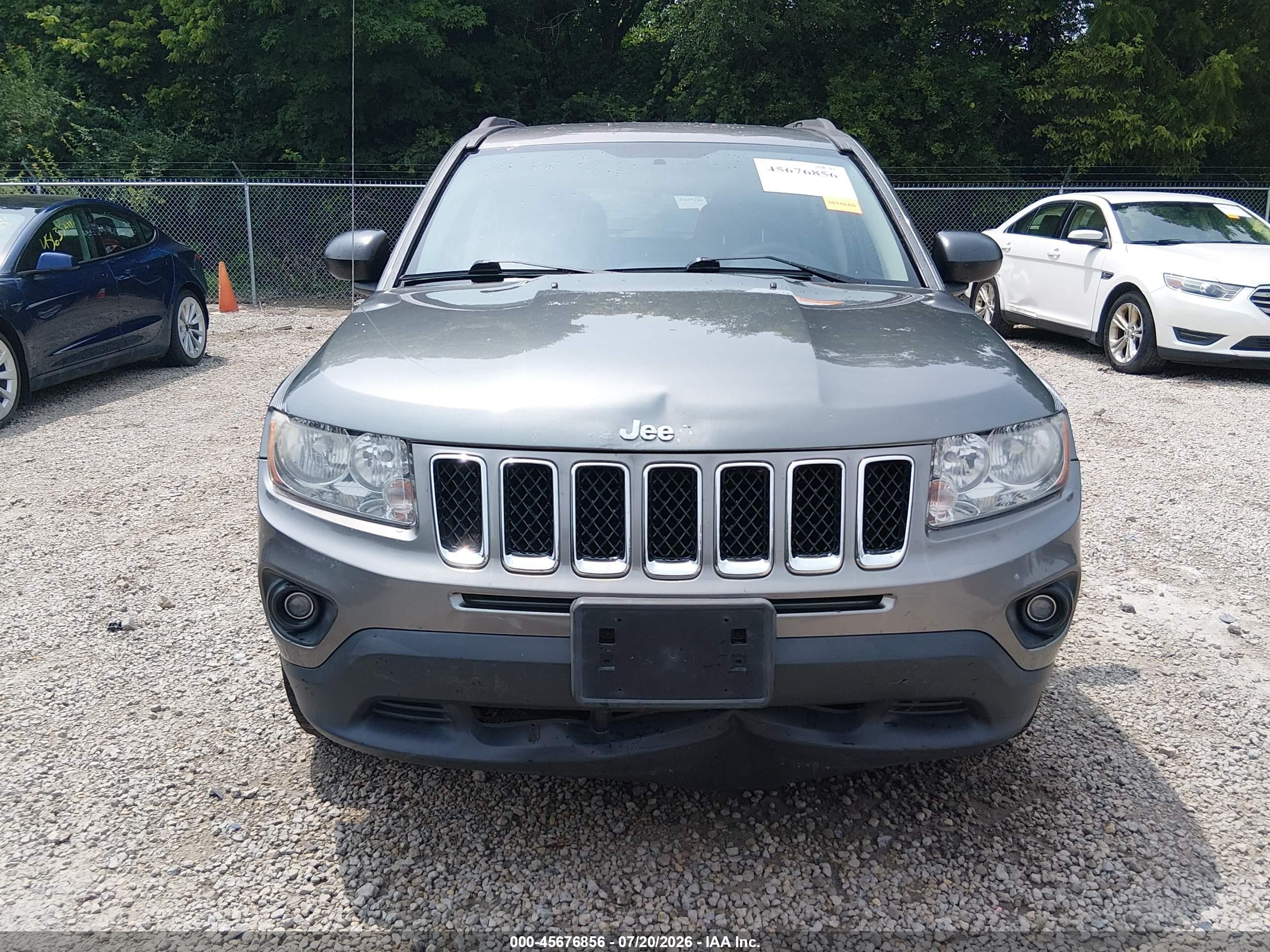 2013 Jeep Compass Sport Gray vin: 1C4NJDBB9DD210524