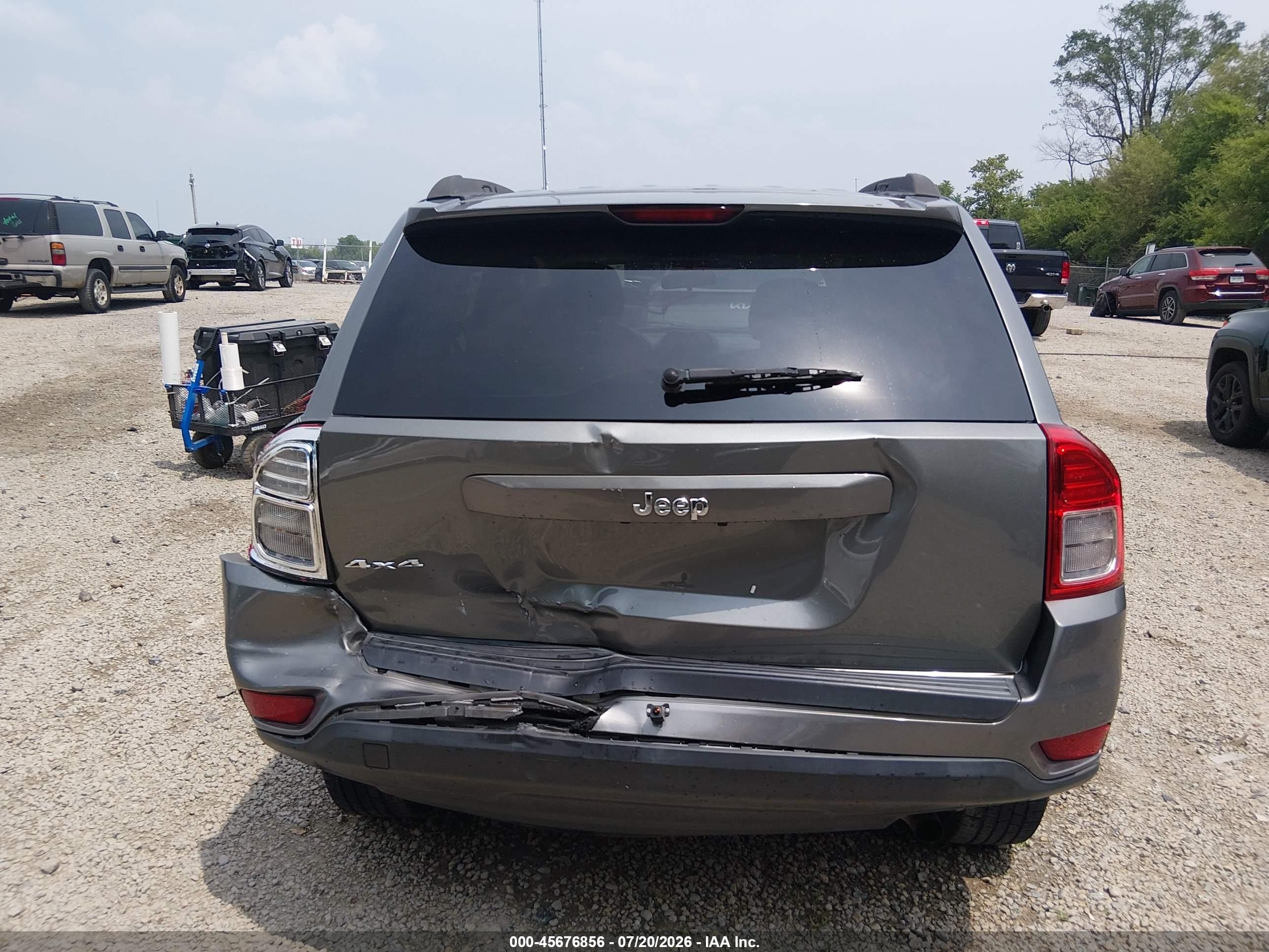 2013 Jeep Compass Sport Gray vin: 1C4NJDBB9DD210524