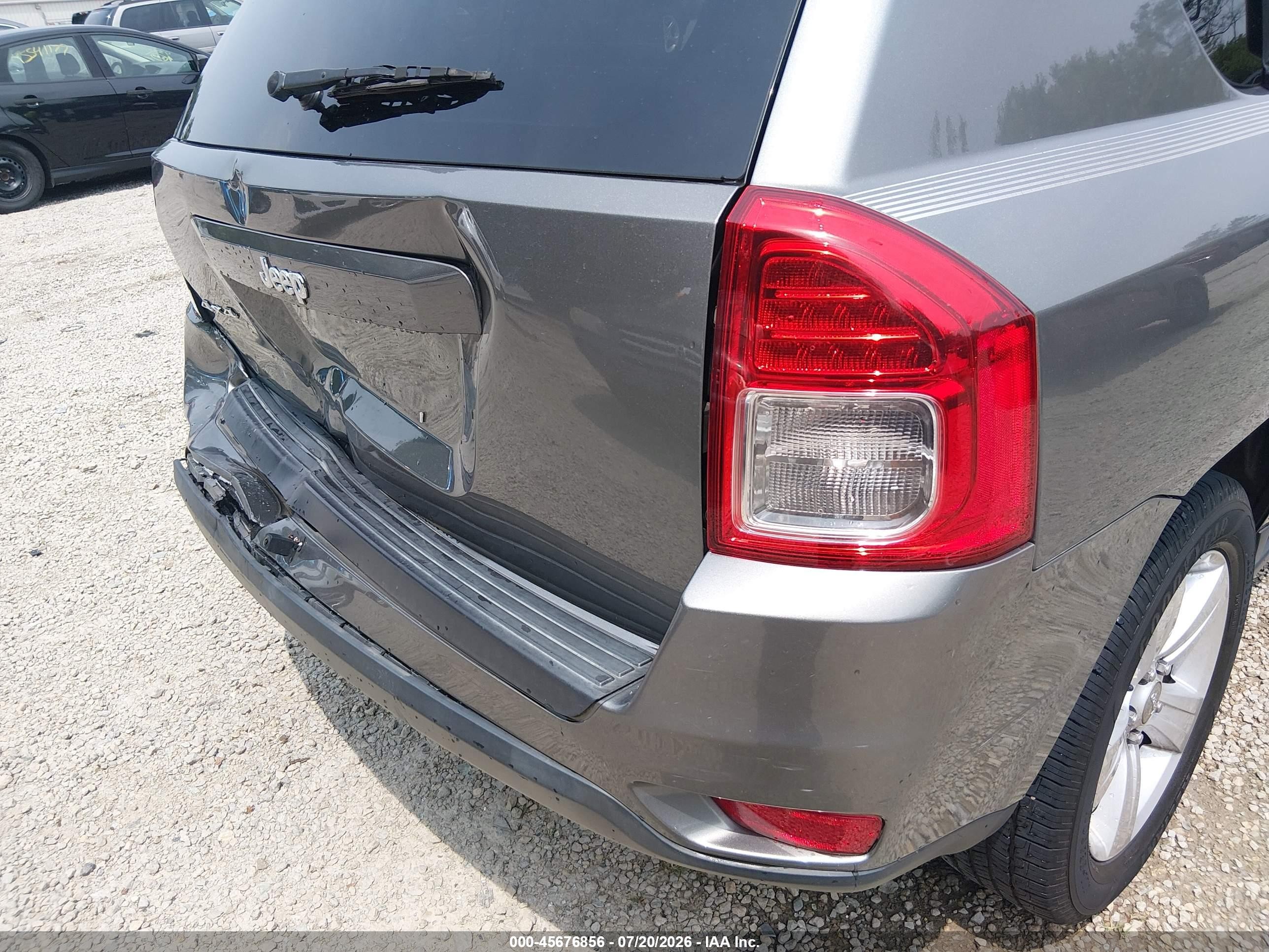 2013 Jeep Compass Sport Gray vin: 1C4NJDBB9DD210524