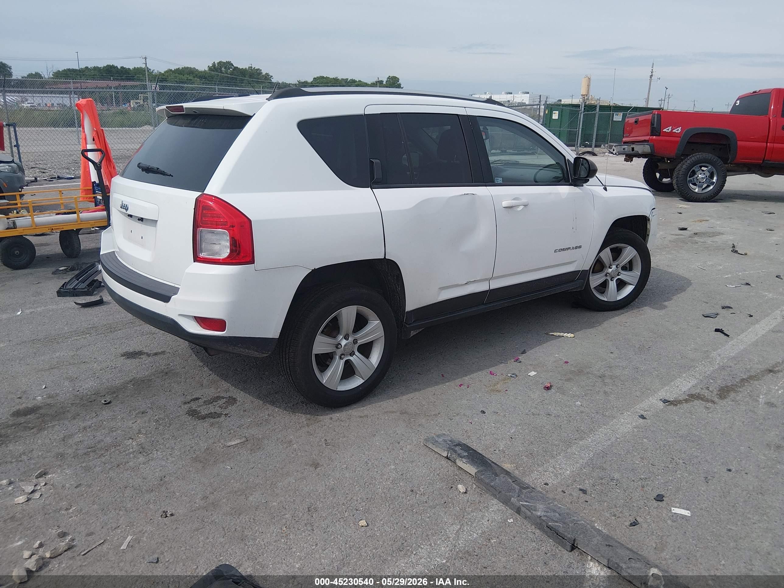 2013 Jeep Compass Sport Белый vin: 1C4NJDBB9DD231762