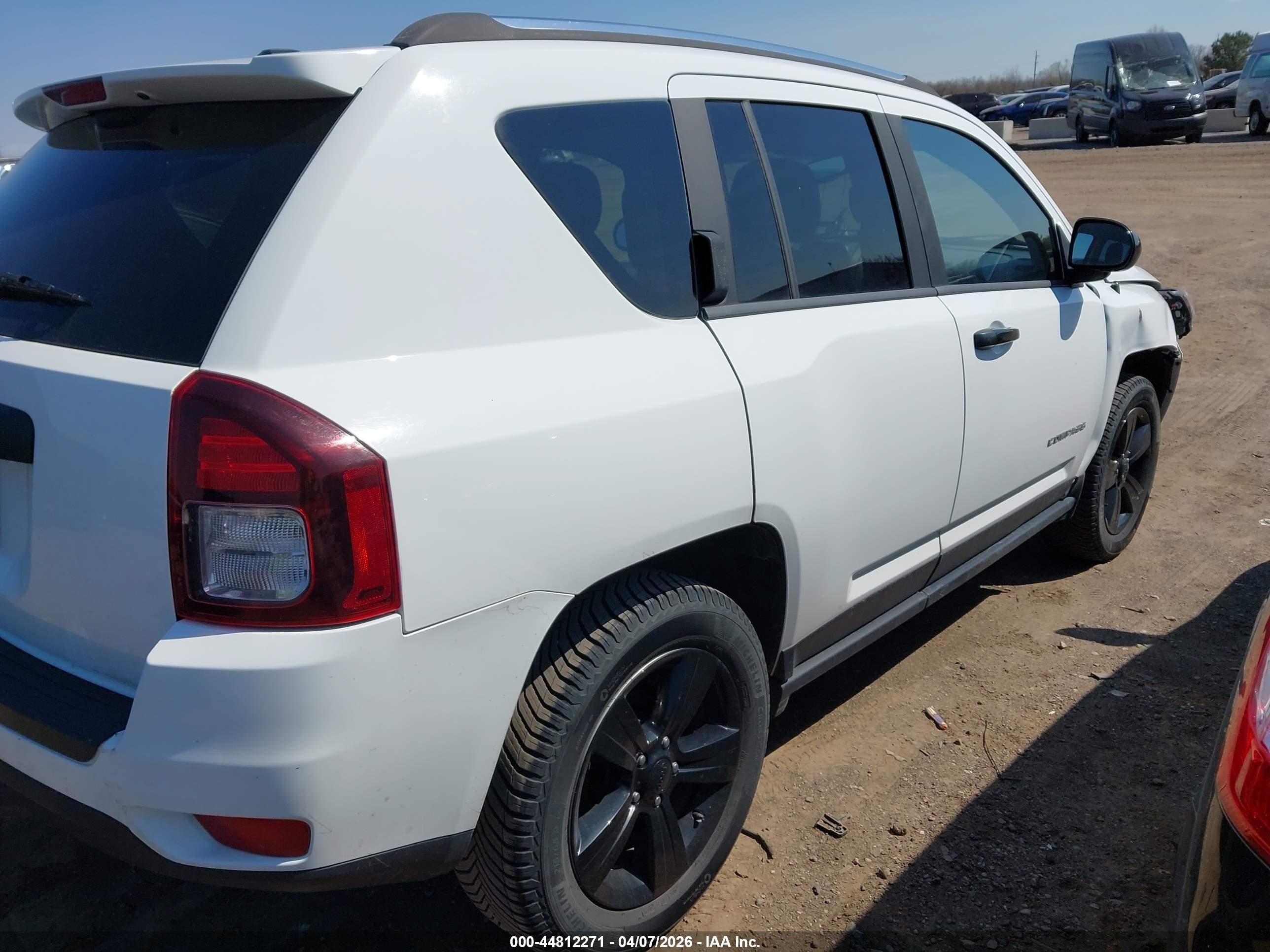 2014 Jeep Compass Sport Белый vin: 1C4NJDBB9ED539919