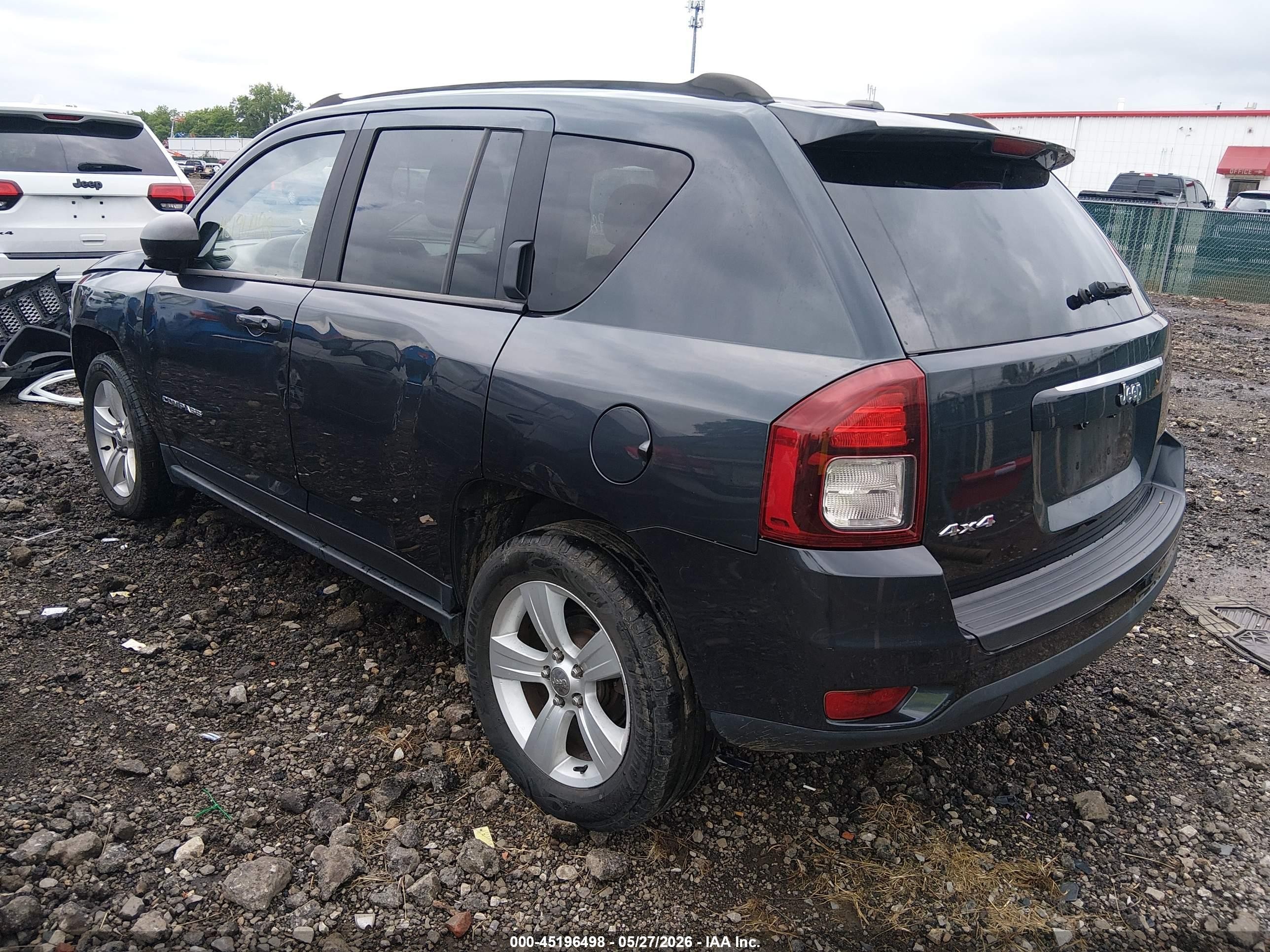 2014 Jeep Compass Sport Gray vin: 1C4NJDBB9ED574458