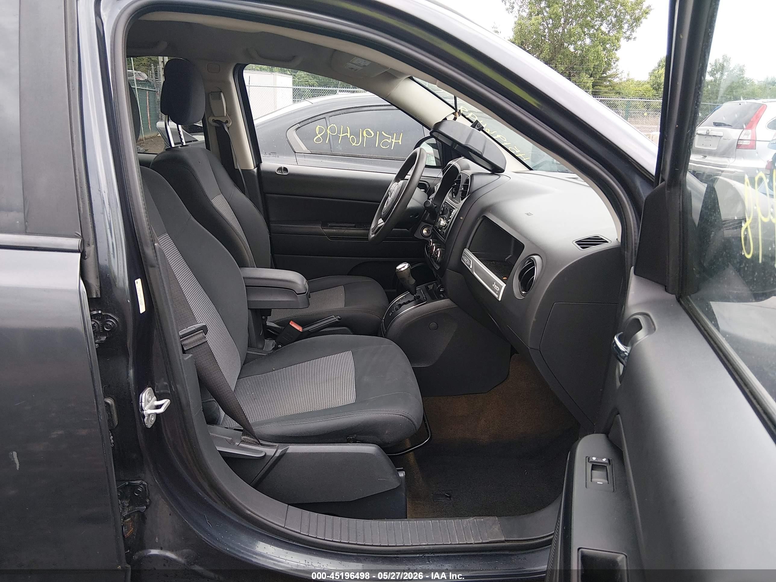 2014 Jeep Compass Sport Gray vin: 1C4NJDBB9ED574458