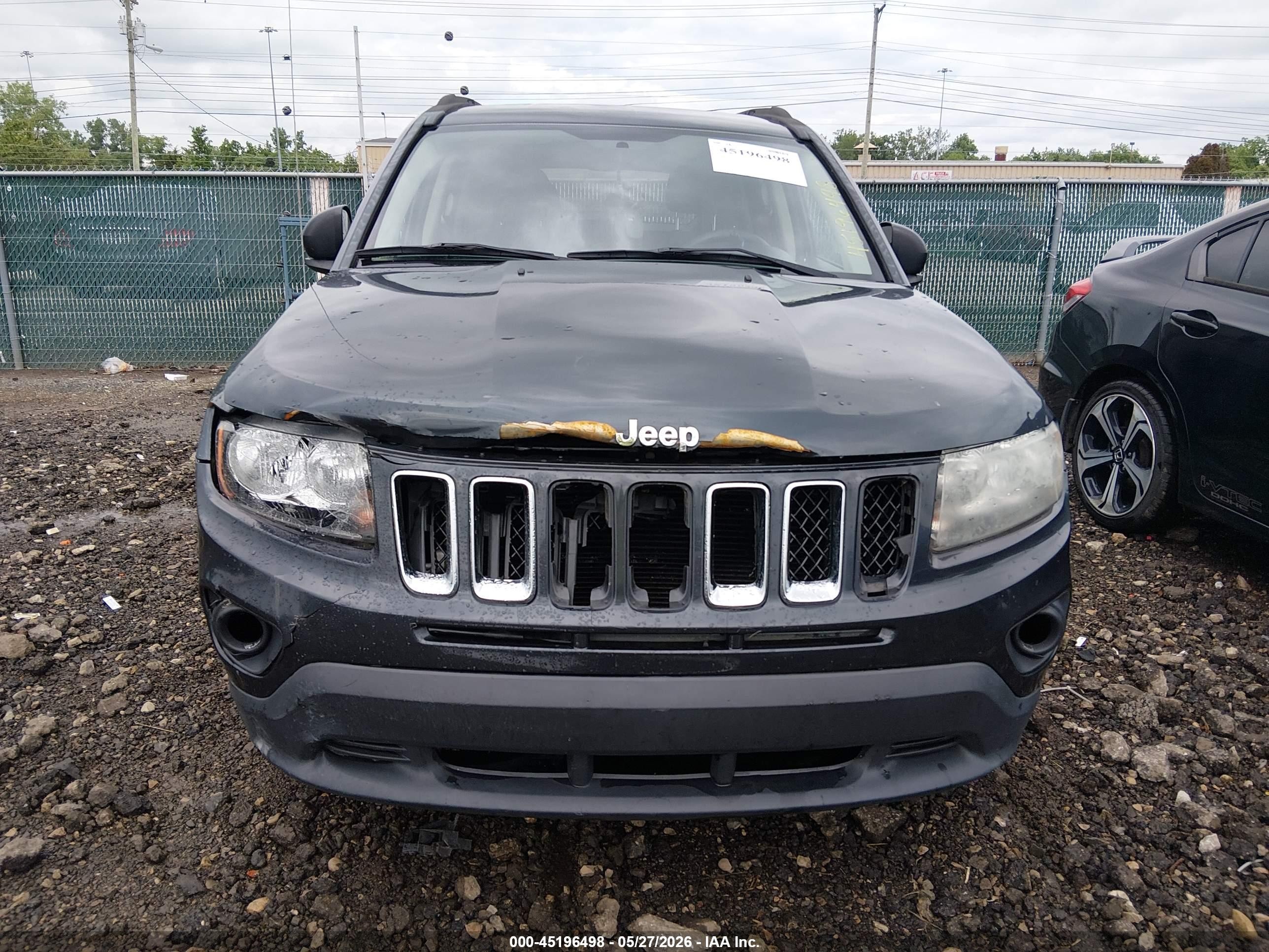 2014 Jeep Compass Sport Gray vin: 1C4NJDBB9ED574458
