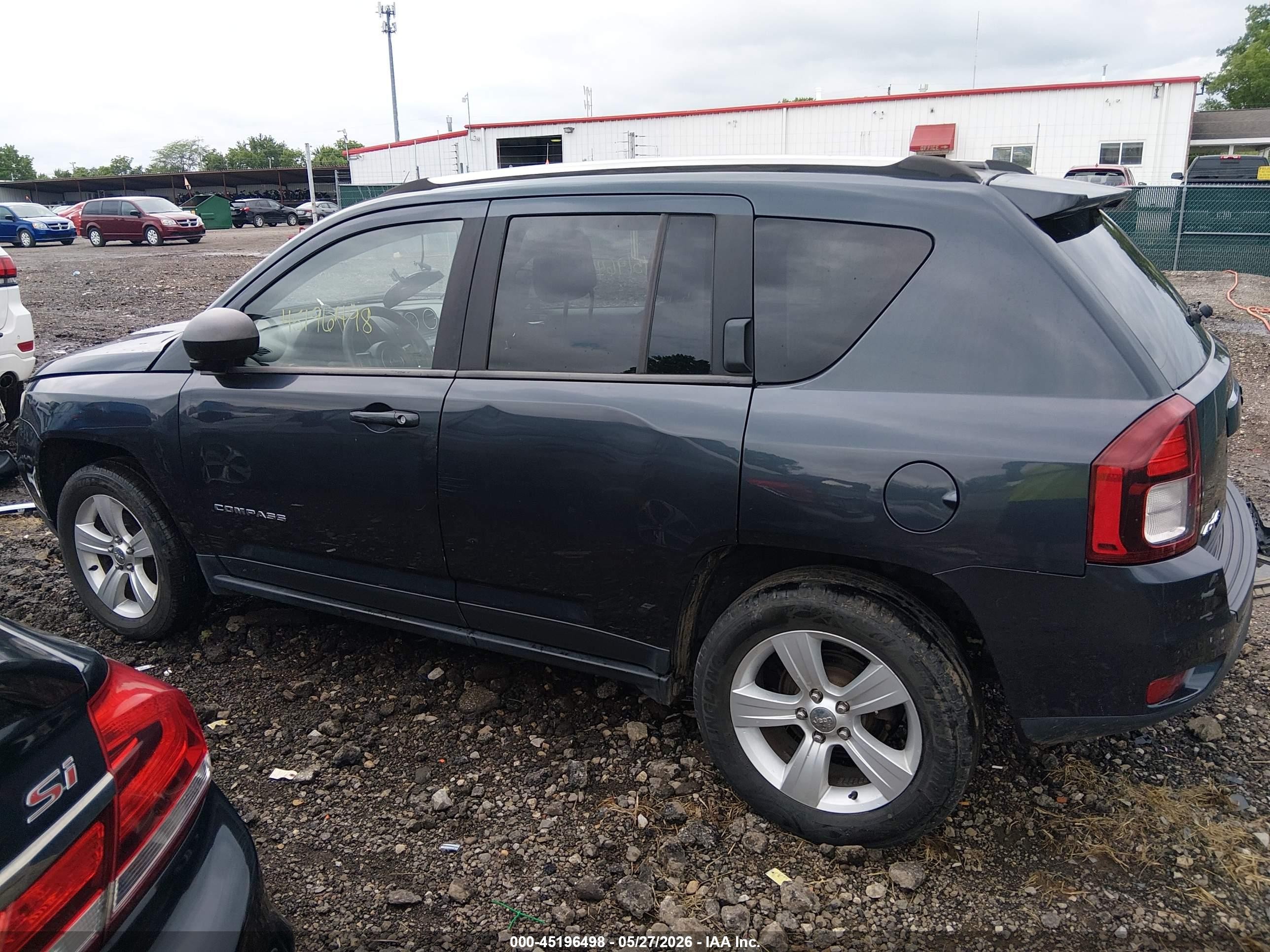 2014 Jeep Compass Sport Gray vin: 1C4NJDBB9ED574458