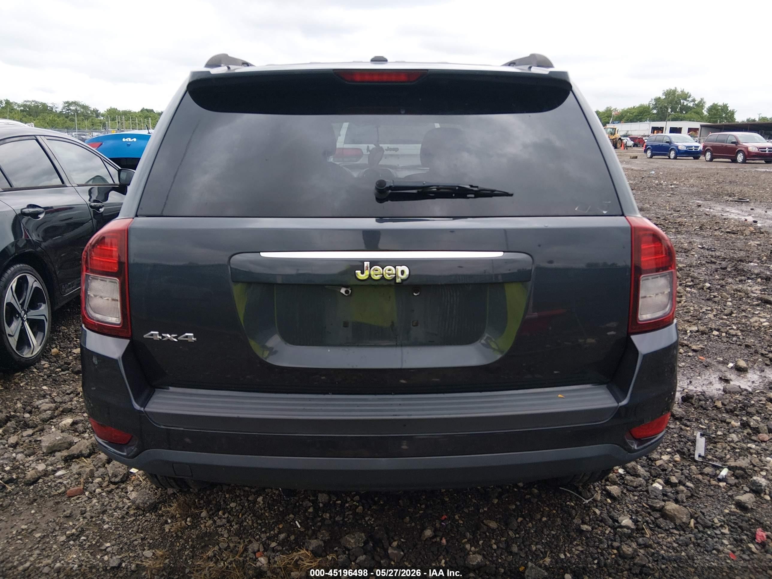 2014 Jeep Compass Sport Gray vin: 1C4NJDBB9ED574458