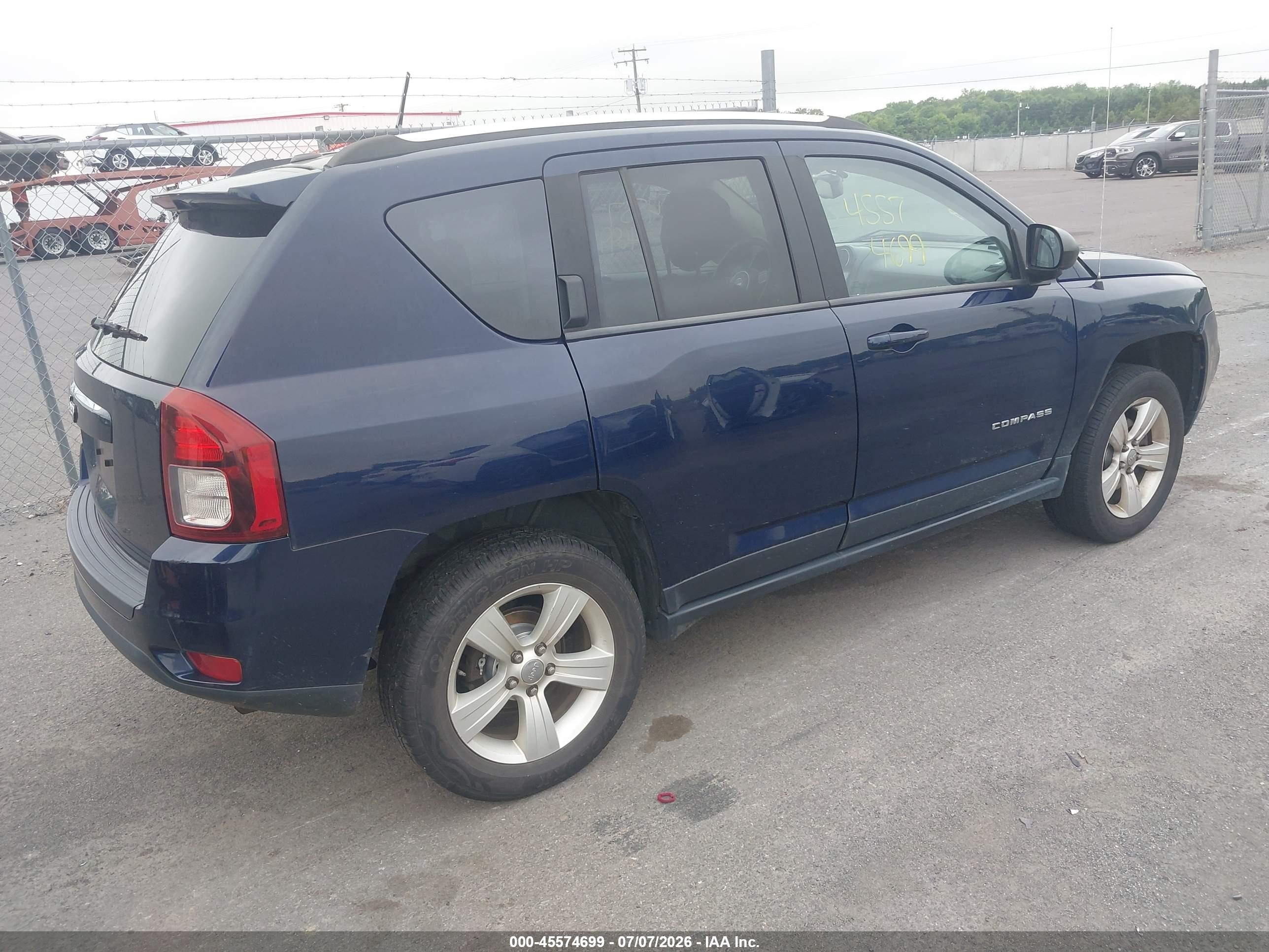 2014 Jeep Compass Sport Blue vin: 1C4NJDBB9ED602047