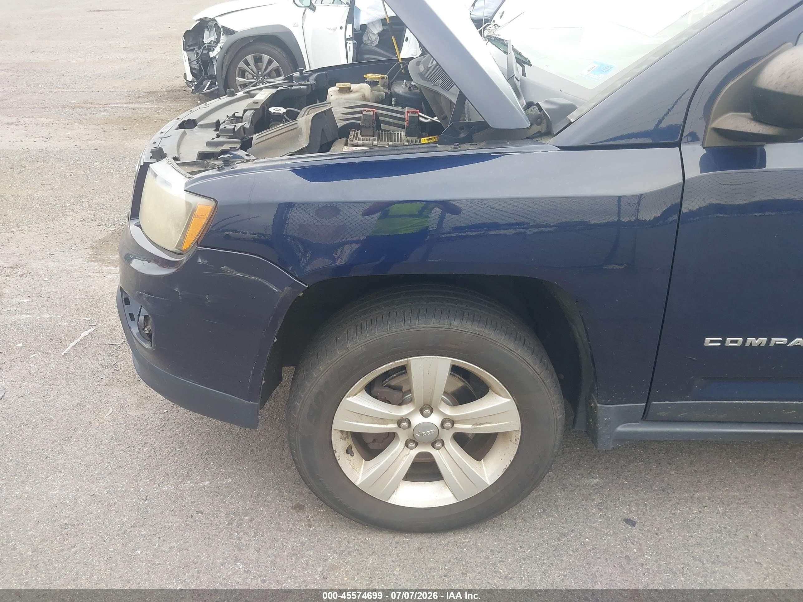 2014 Jeep Compass Sport Blue vin: 1C4NJDBB9ED602047
