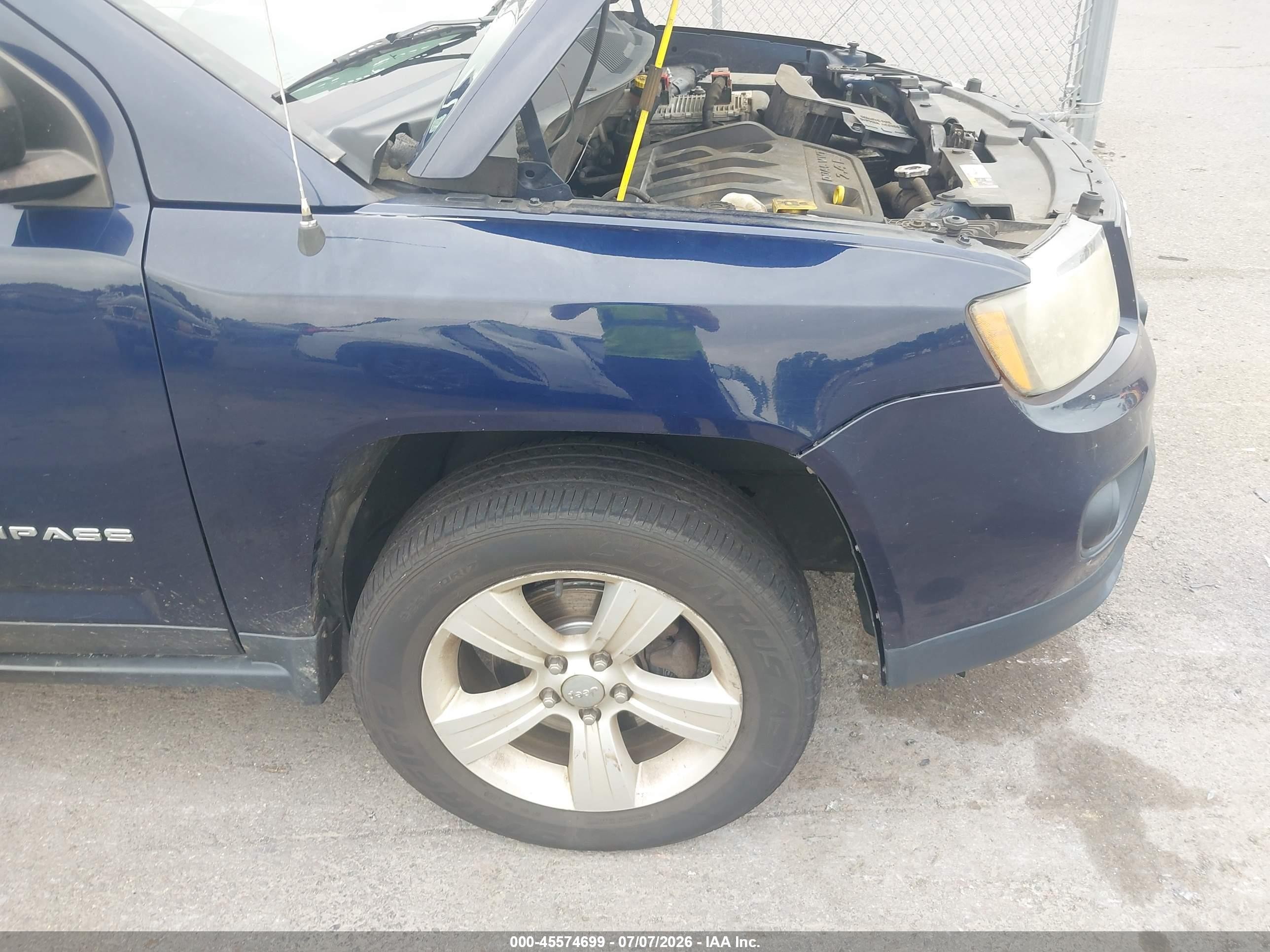 2014 Jeep Compass Sport Blue vin: 1C4NJDBB9ED602047