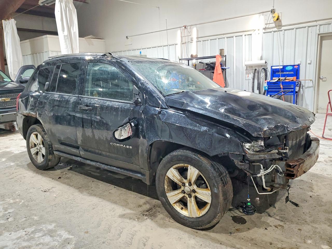 2014 Jeep Compass Sport Черный vin: 1C4NJDBB9ED828430
