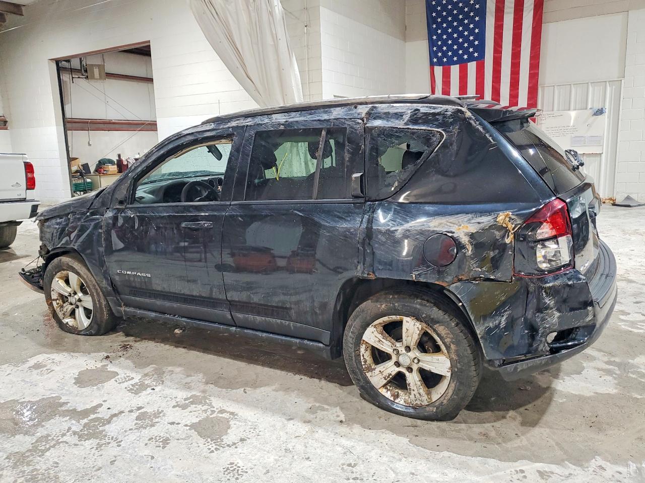2014 Jeep Compass Sport Черный vin: 1C4NJDBB9ED828430