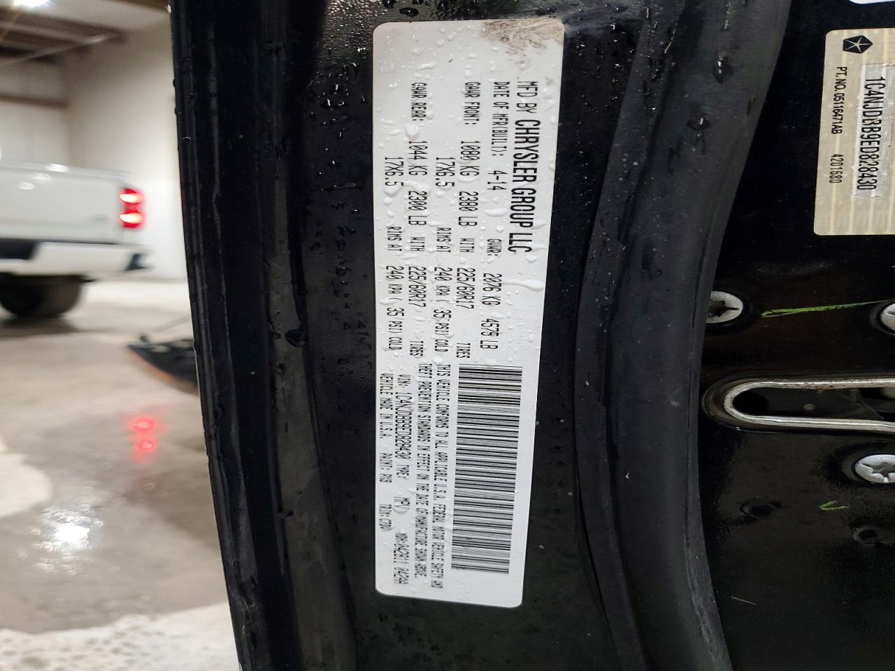 2014 Jeep Compass Sport Черный vin: 1C4NJDBB9ED828430