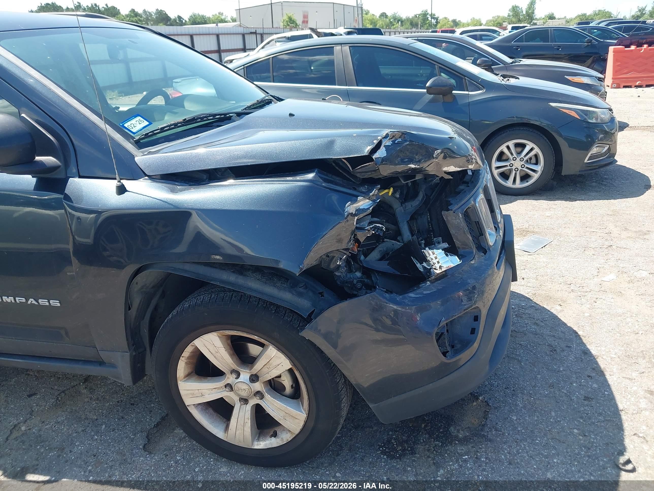 2014 Jeep Compass Sport Dark Blue vin: 1C4NJDBB9ED924929
