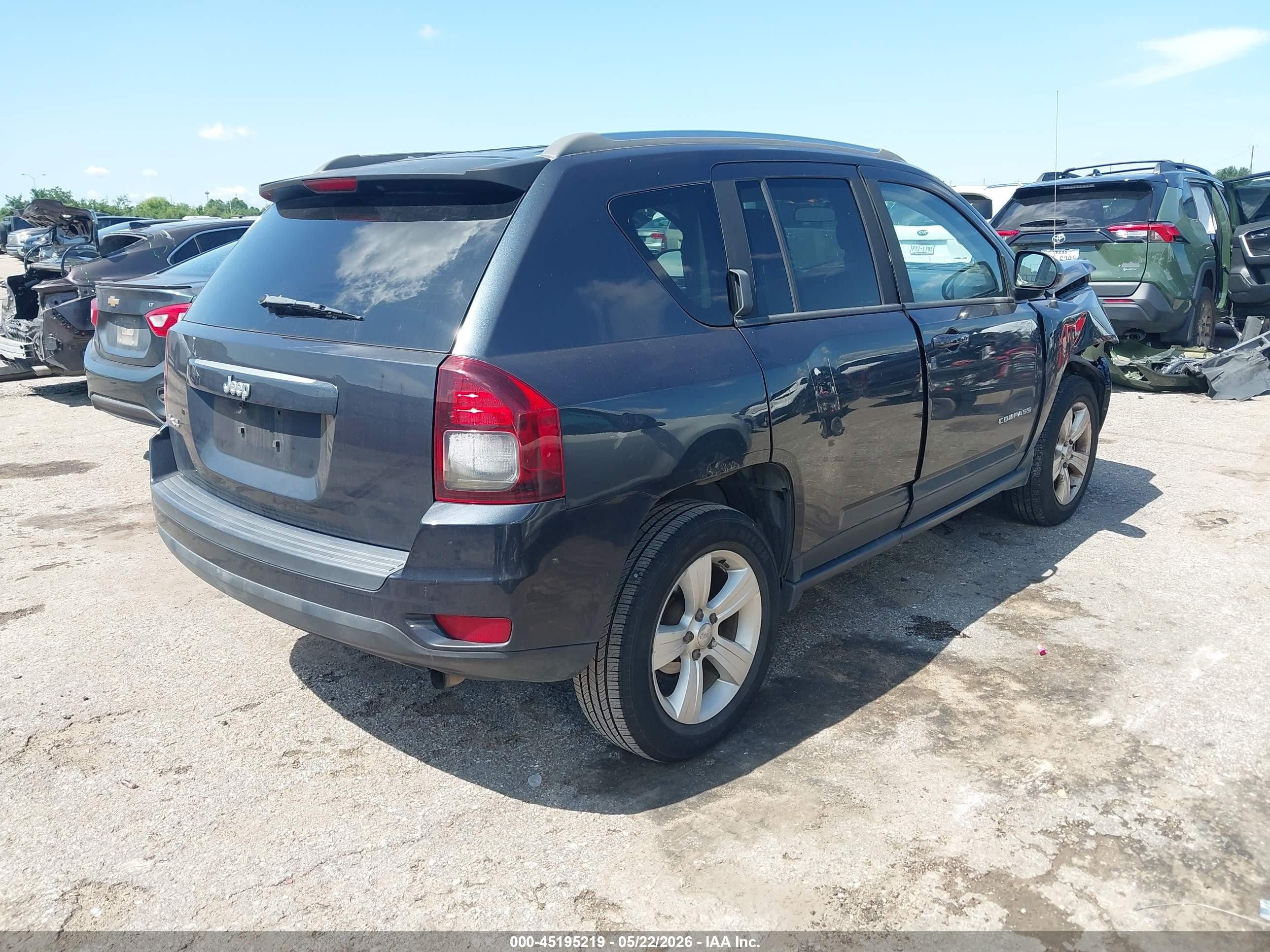 2014 Jeep Compass Sport Dark Blue vin: 1C4NJDBB9ED924929